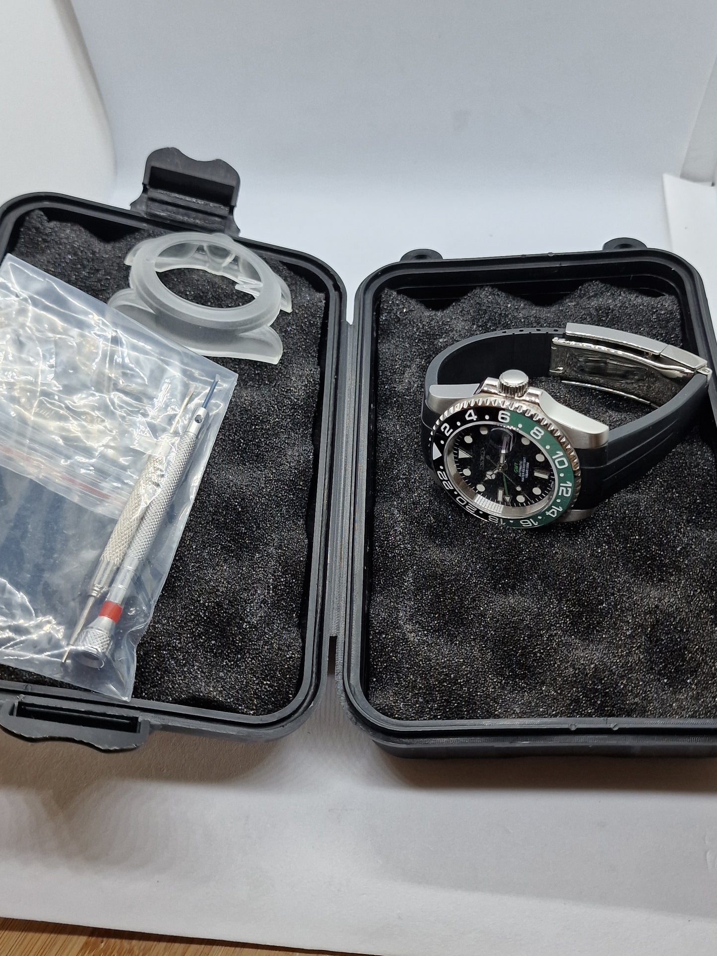 Seiko Mod Gmt Sprite Nh34 automatico 40 mm lunetta ceramica