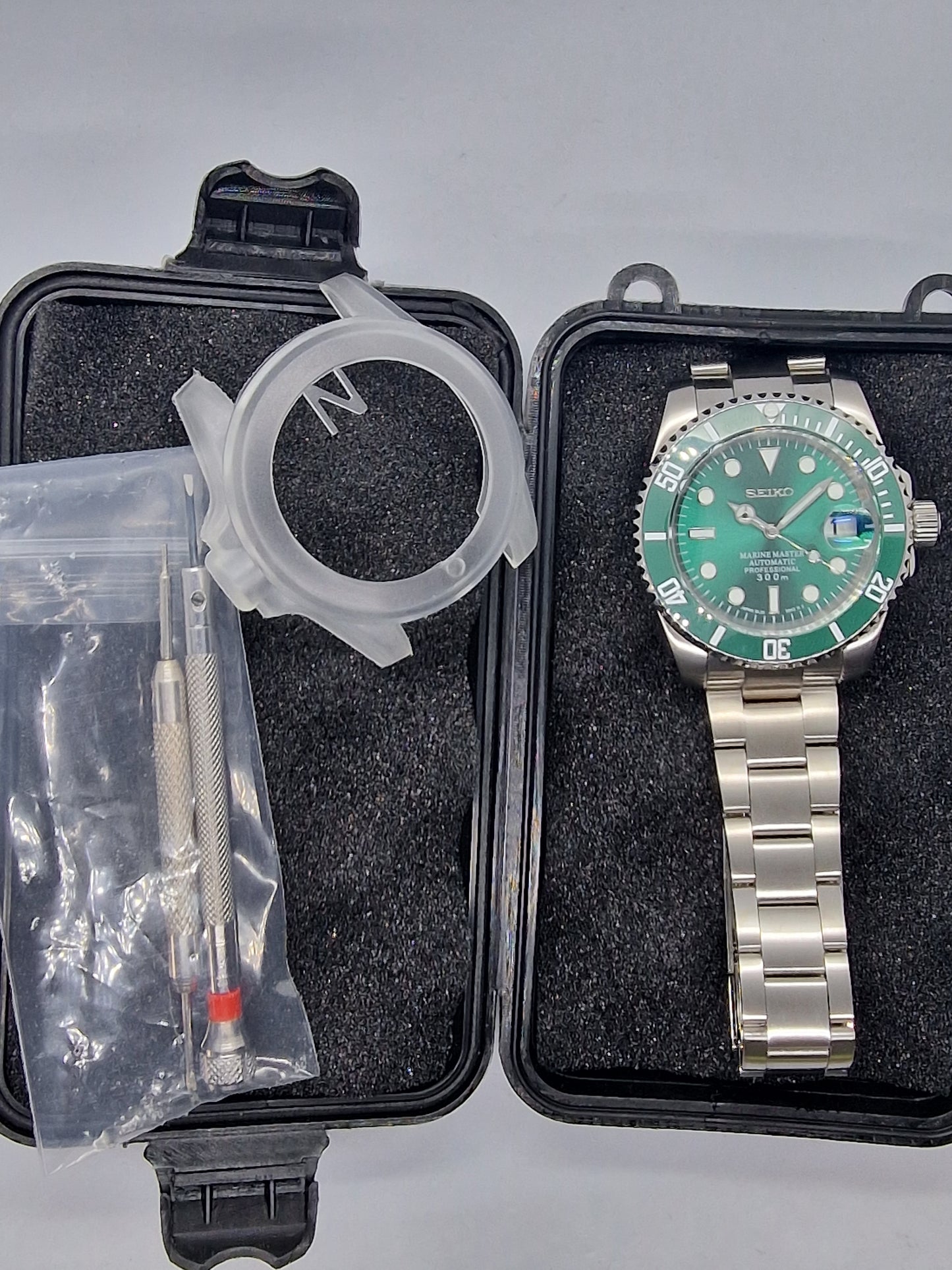 Orologio Mod Hulk automatico Nh35 40 mm vetro zaffiro