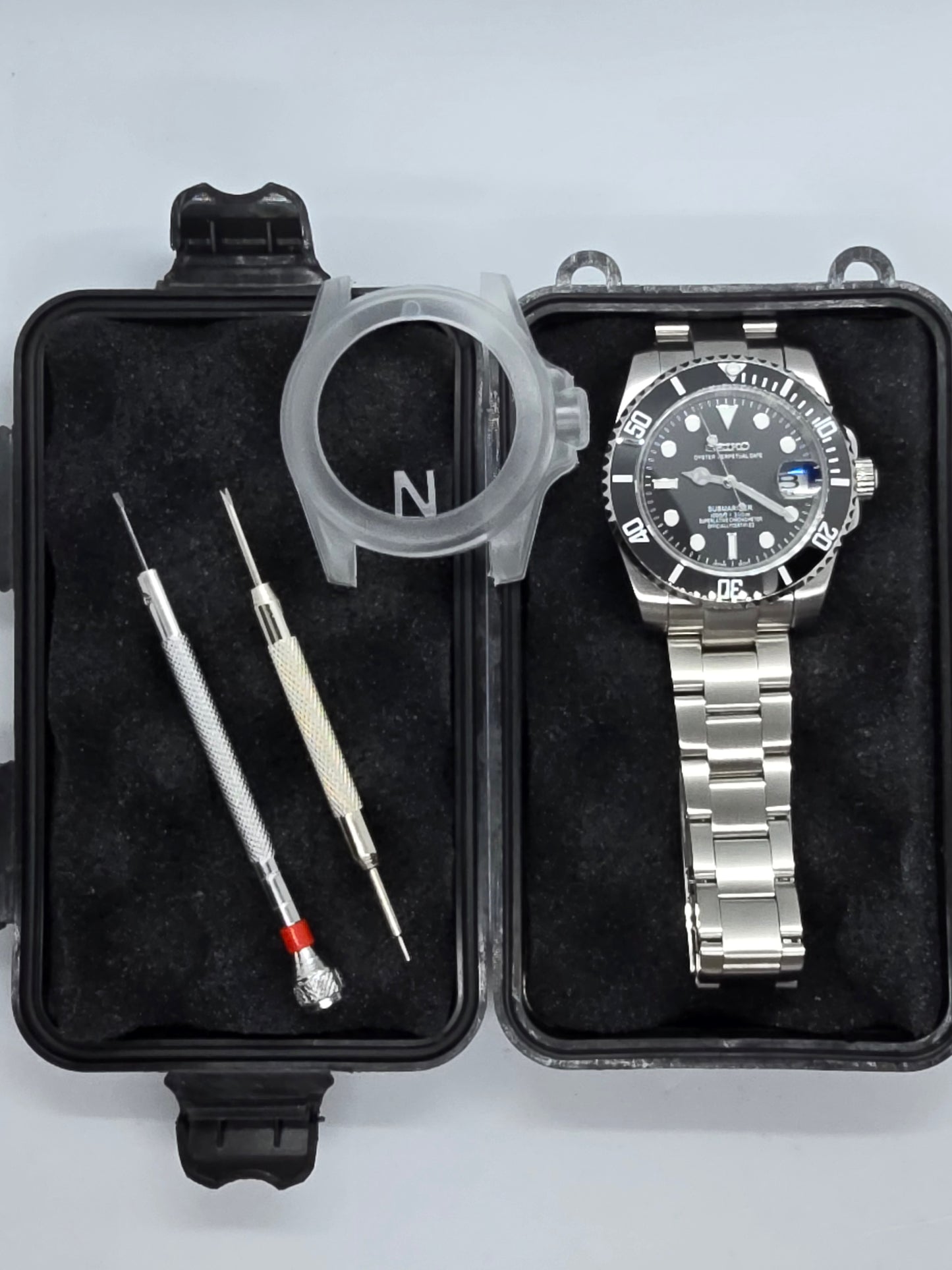 Orologio Mod Submariner Nero Nh35 automatico vetro zaffiro