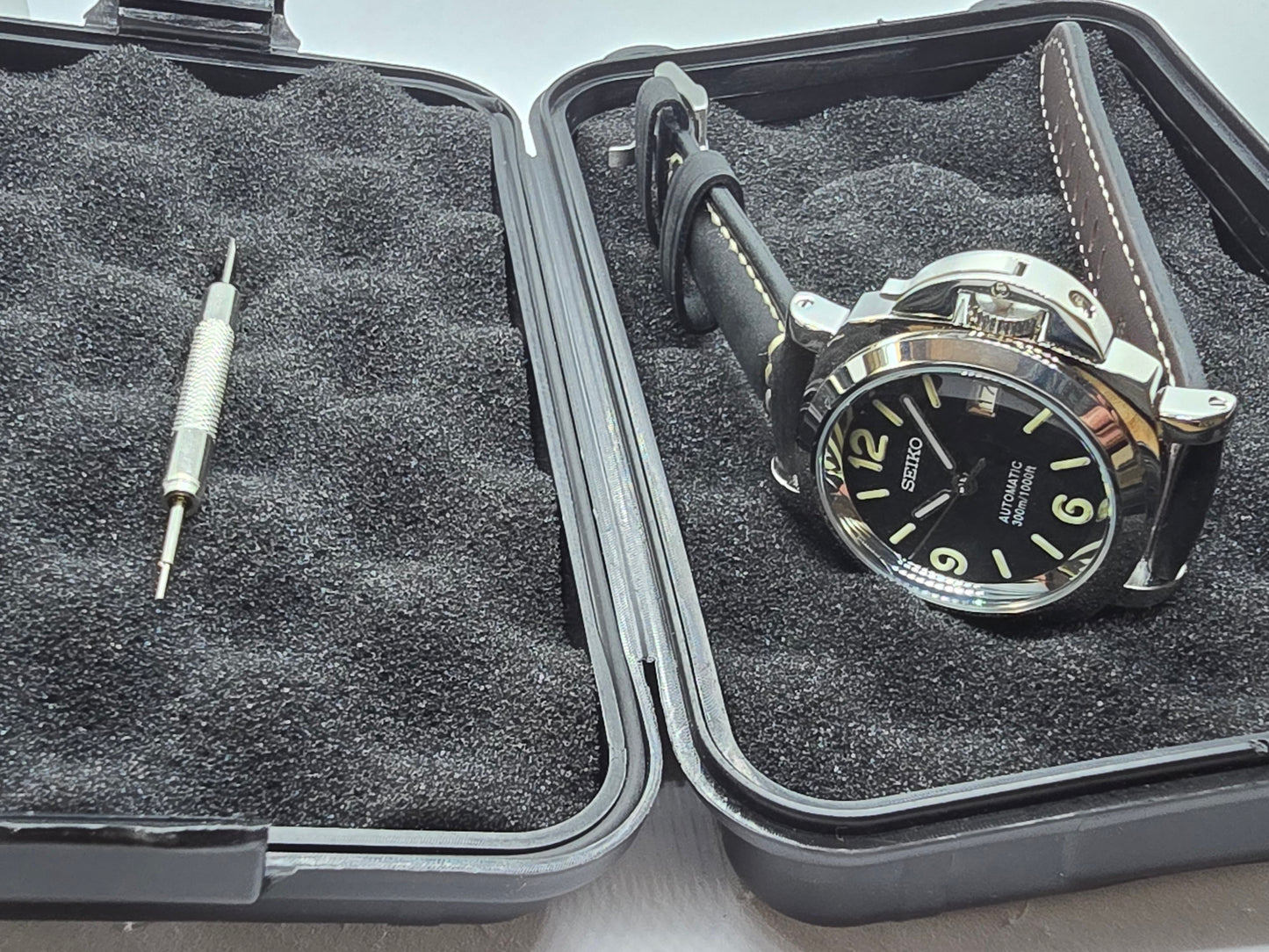 Seiko Mod Luminor Nh35 automatico 40mm vetro zaffiro bombato