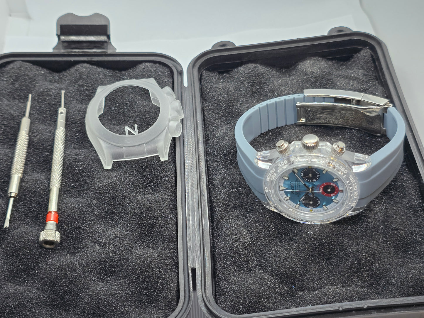 Seiko Mod Daytona Blue Ice 40mm