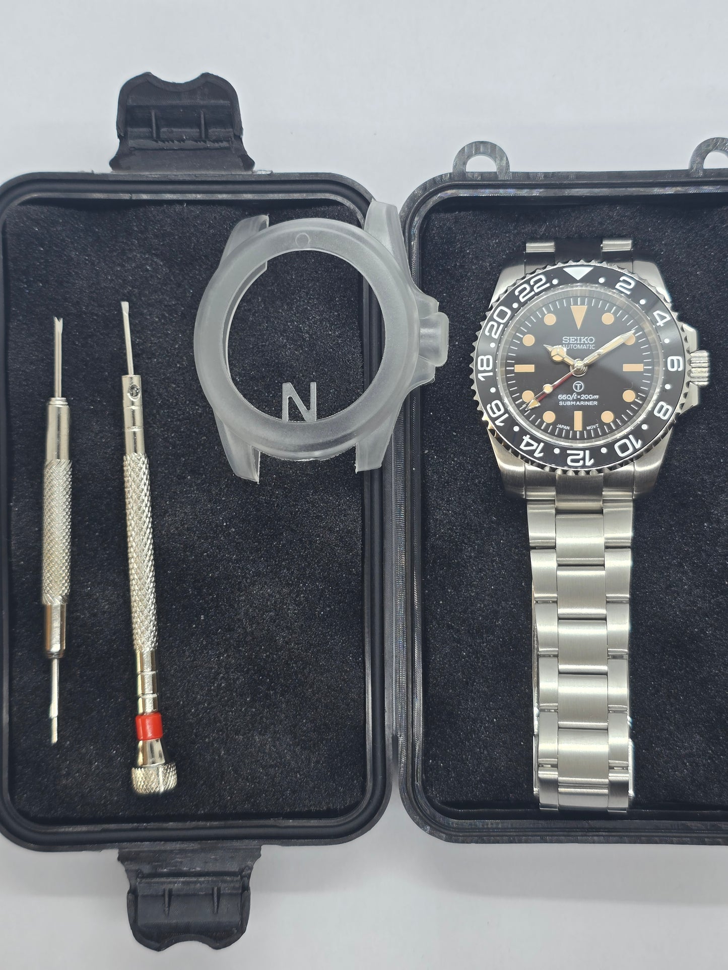 Seiko Mod Gmt Sub Nh34 automatico Oyster