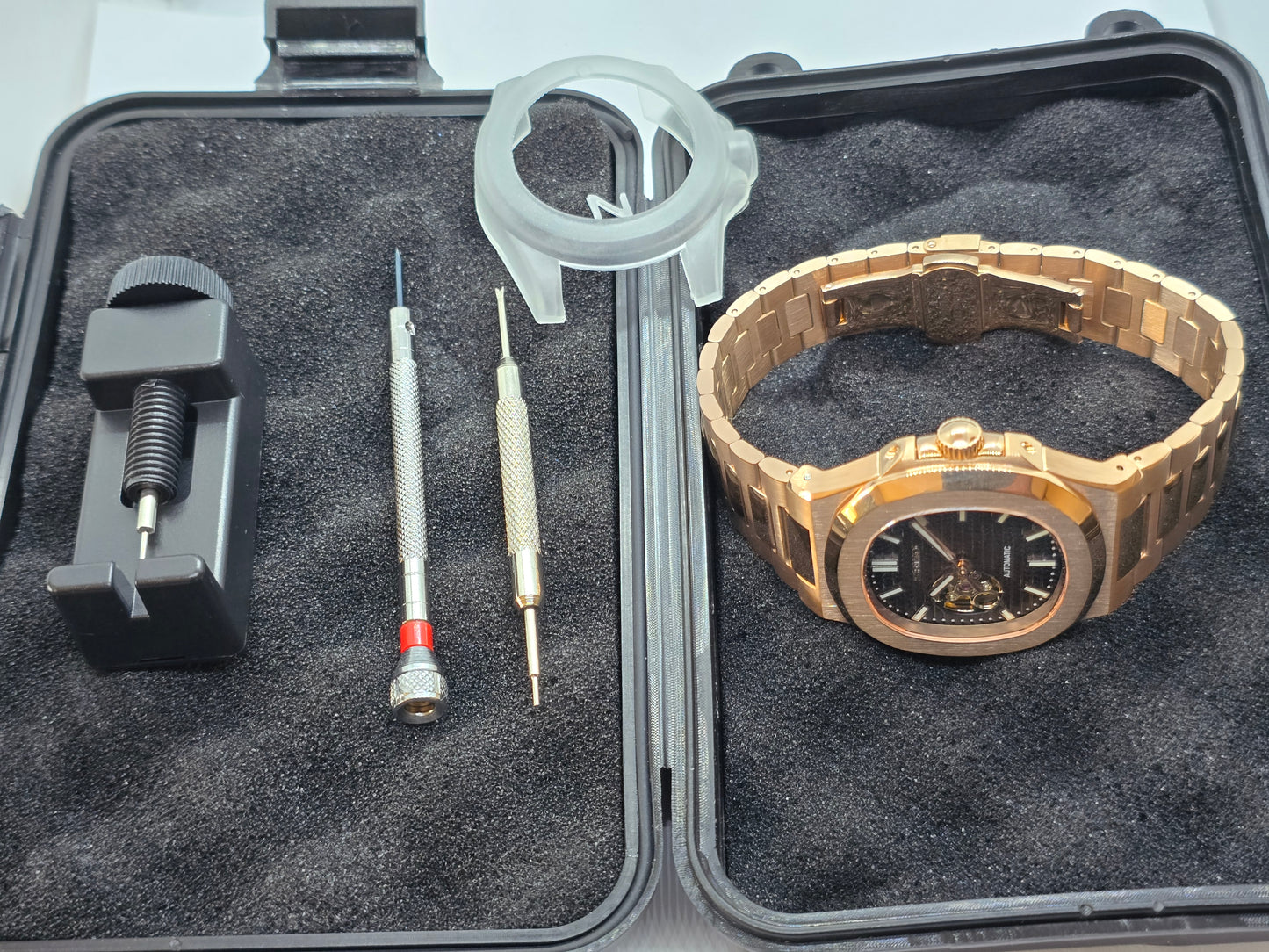 Seiko Mod Nautilus "Open Hearth" oro rosa Nh38 automatico