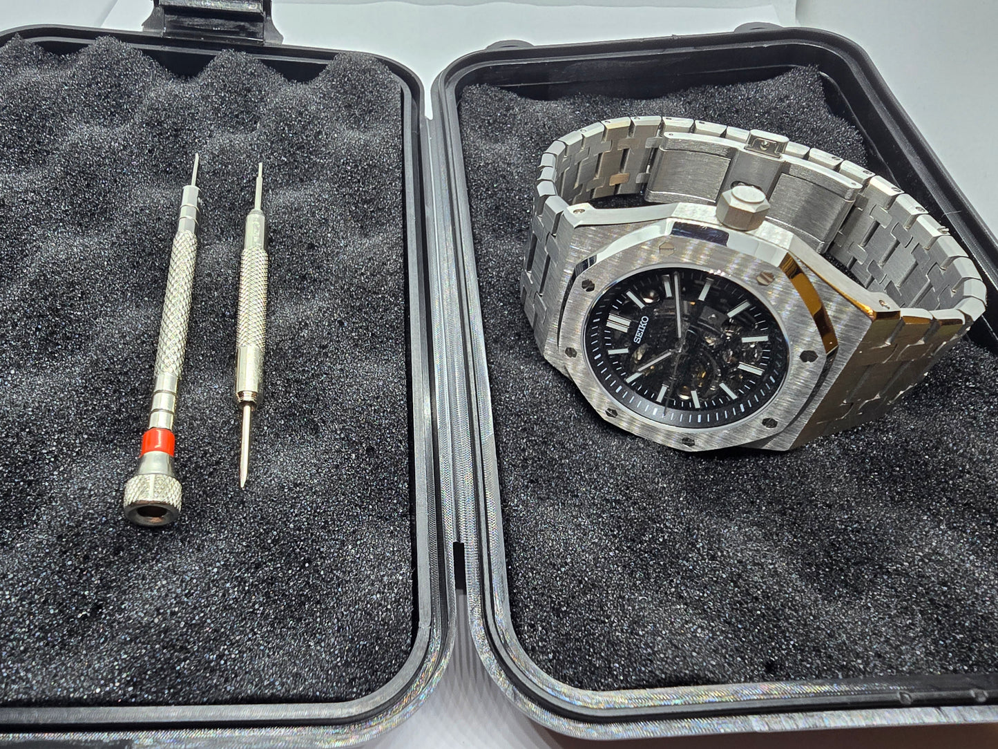 Seiko Mod Skeleton Royal Oak Seikoak Nh70 automatico 42mm