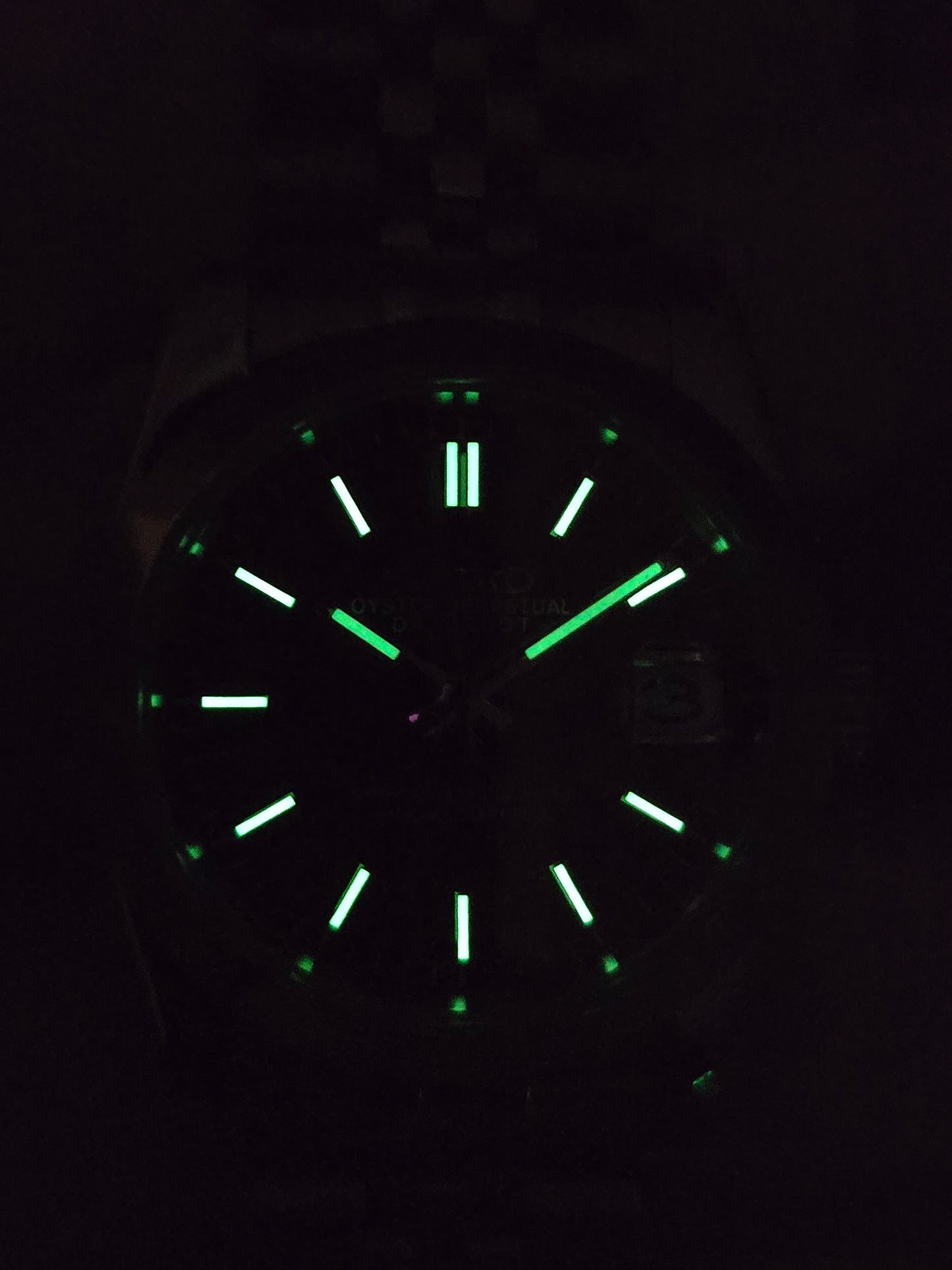 Seiko Mod Datejust nero Nh35 automatico 36mm vetro zaffiro