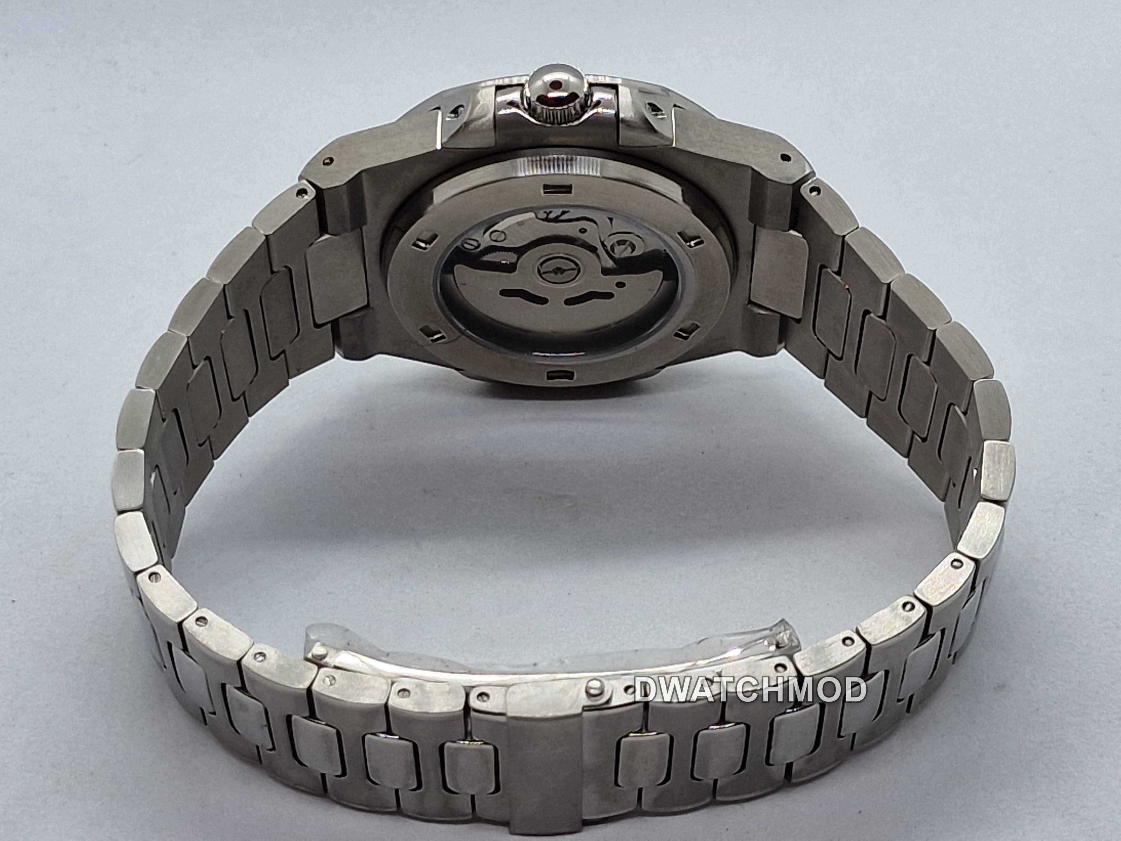 Orologio Mod Nautilus nero Nh35 automatico 40 mm vetro zaffiro — foto 6
