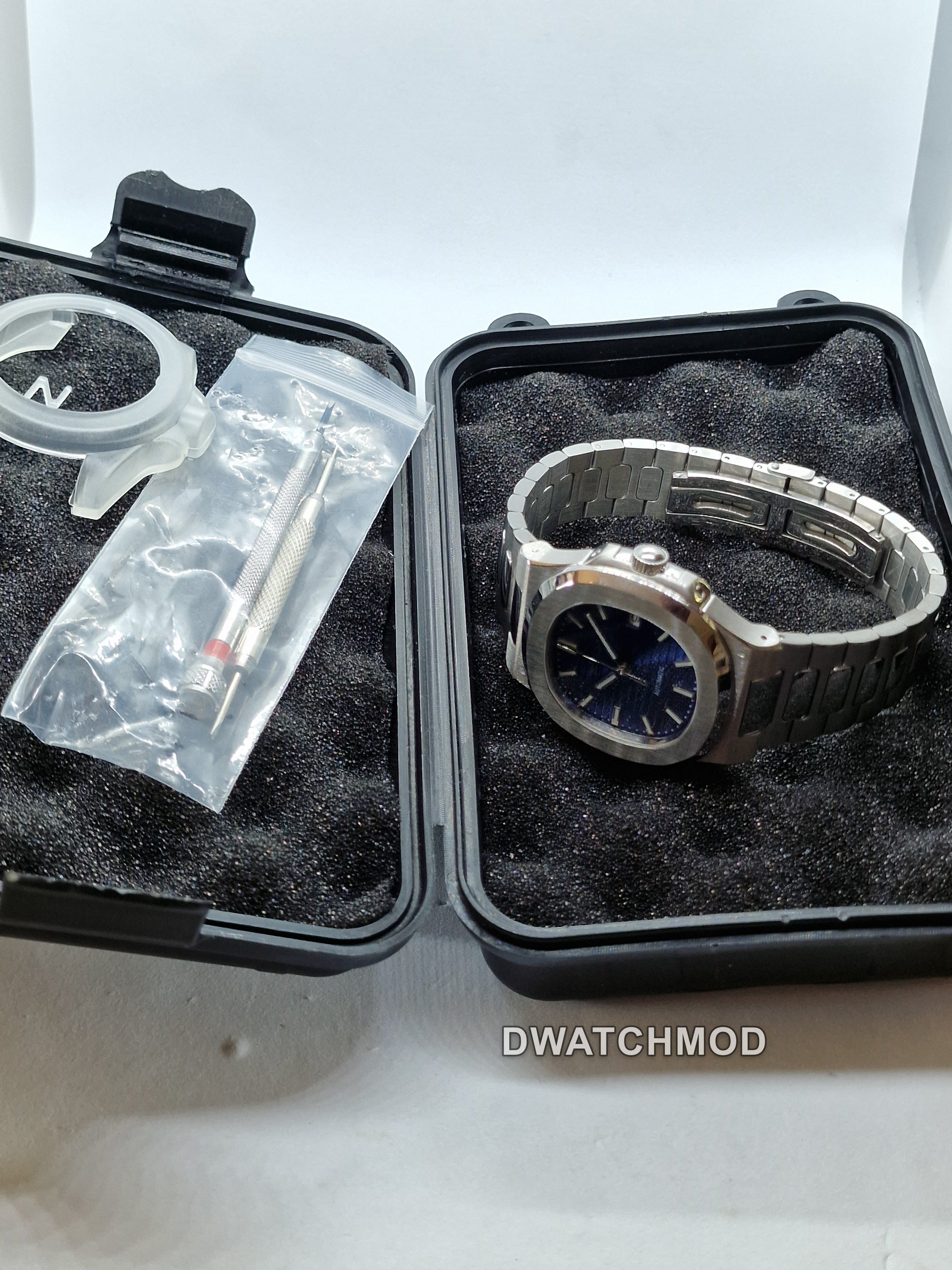 Orologio Mod Nautilus nero Nh35 automatico 40 mm vetro zaffiro — foto 9