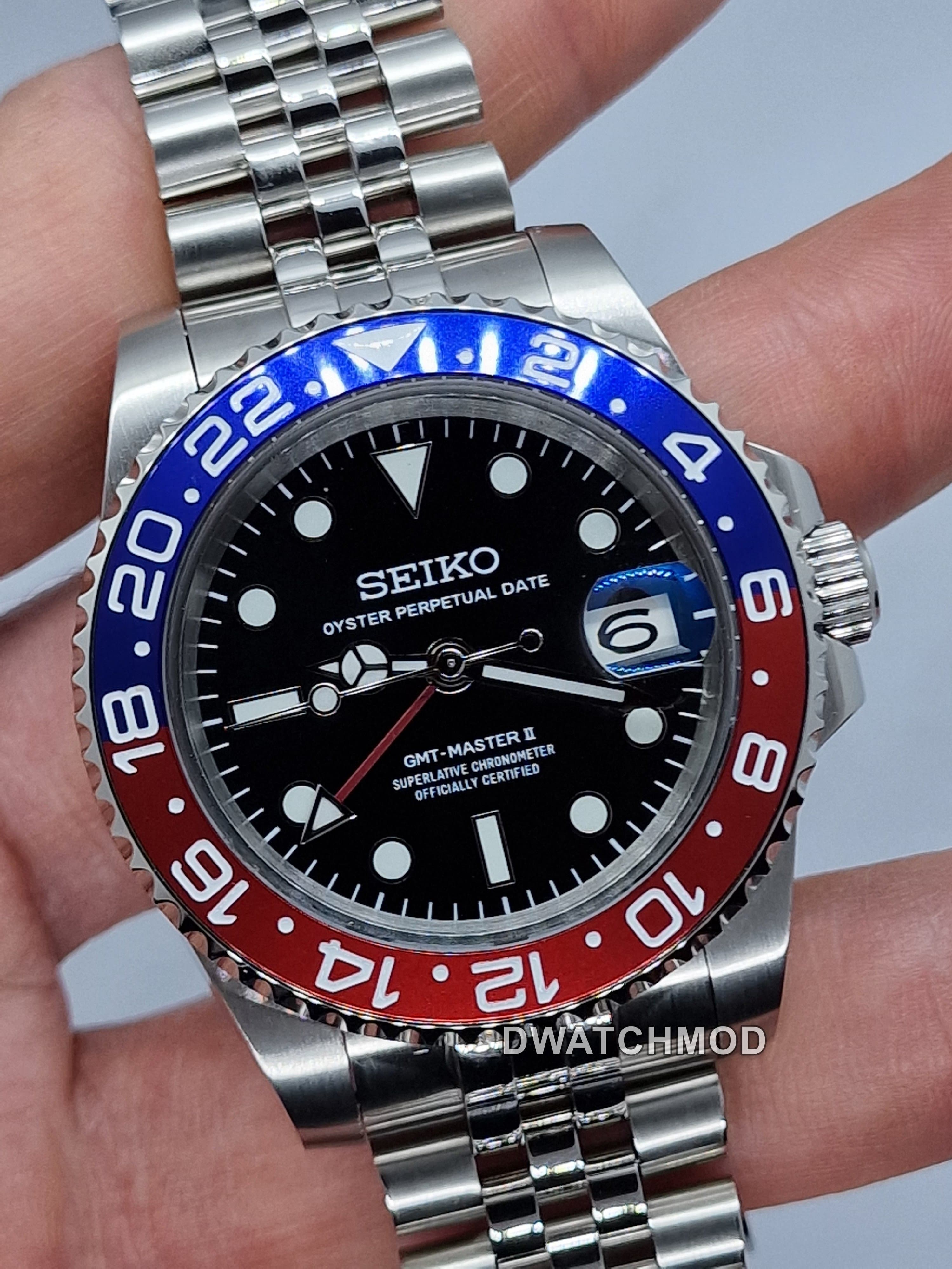 Orologio Mod Gmt Pepsi Nh35 automatico 40mm vetro zaffiro — foto 10