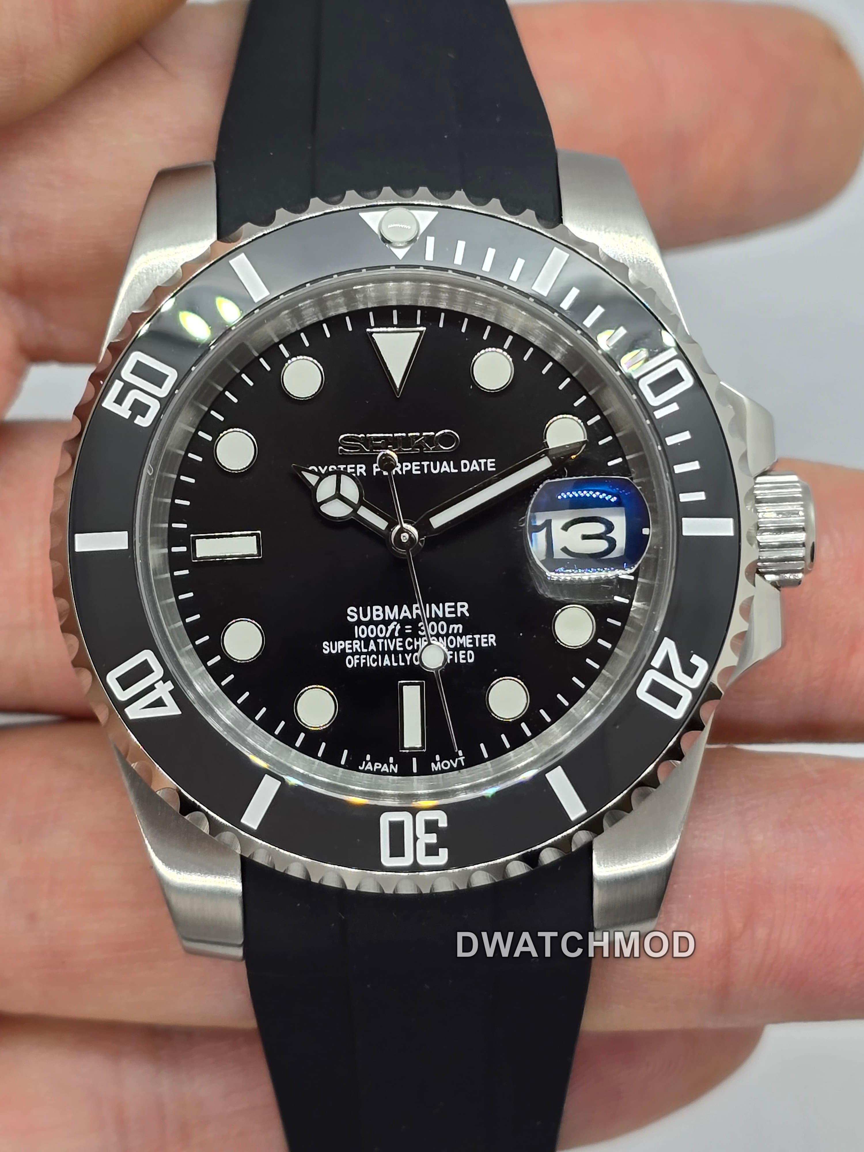 Orologio Mod Submariner Nh35 automatico 40mm vetro zaffiro — foto 9