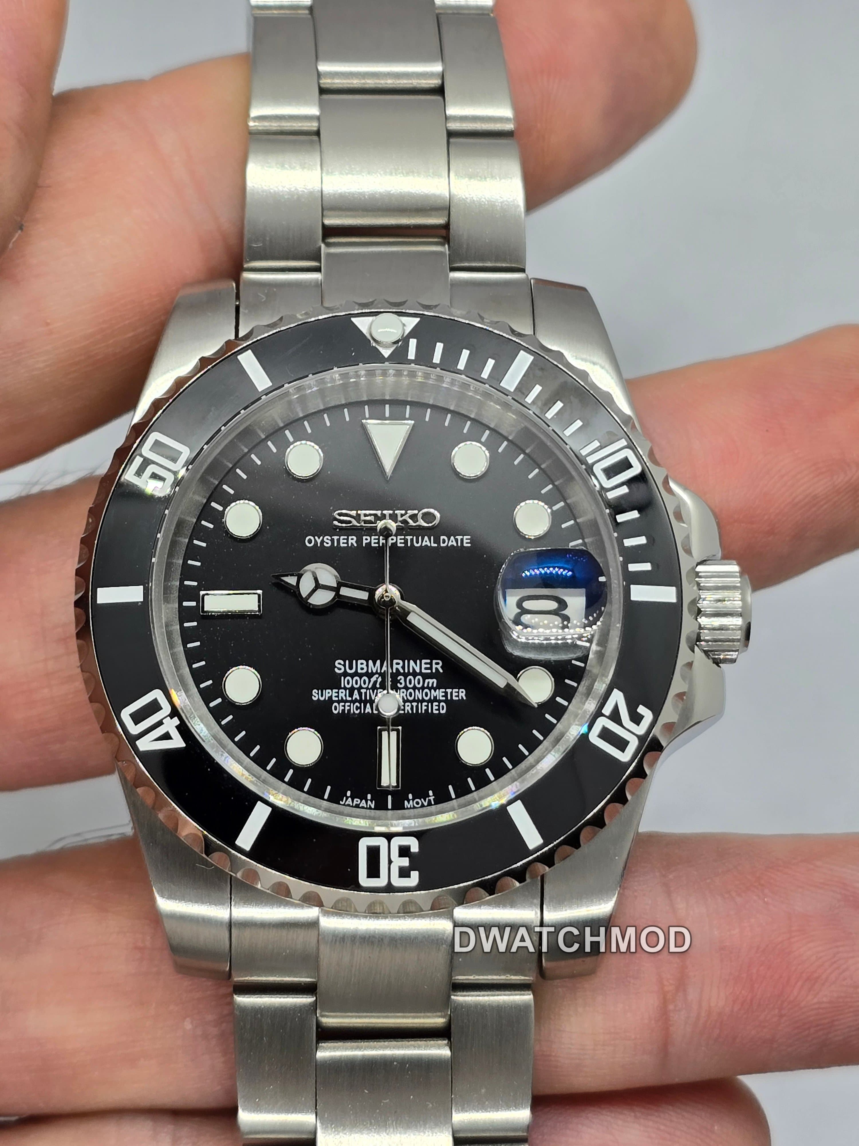 Orologio Mod Submariner Nh35 automatico 40mm vetro zaffiro — foto 4