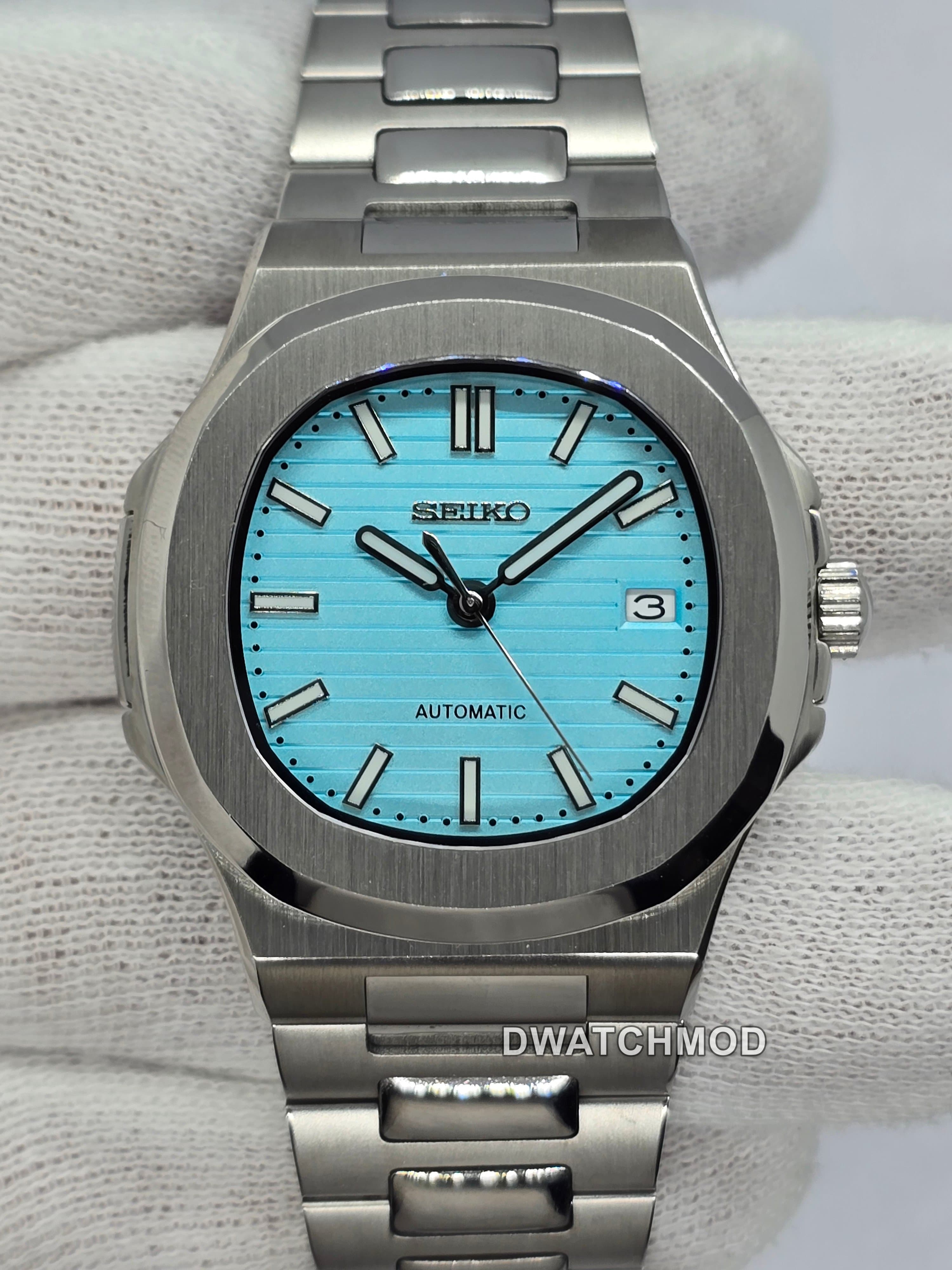Orologio Mod Nautilus Tiffany Nh35 automatico vetro zaffiro