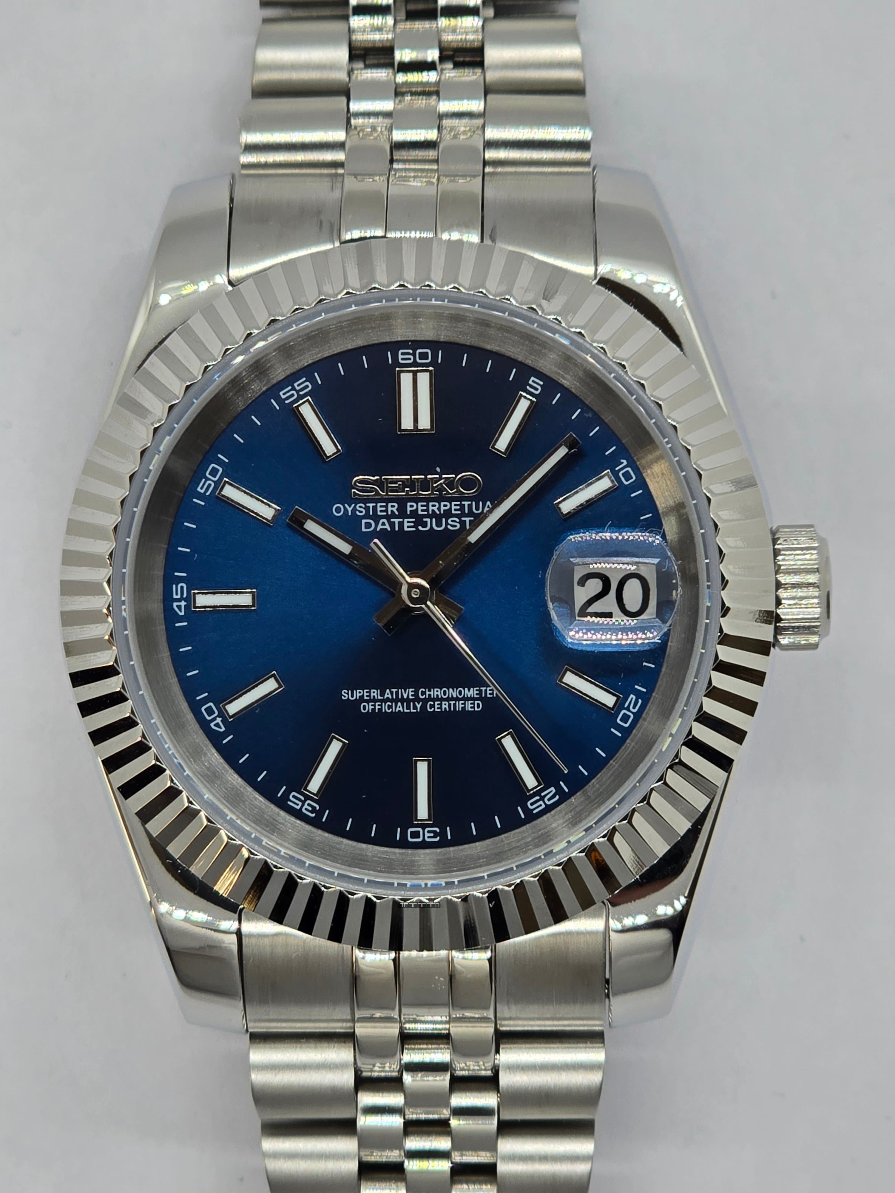 Orologio Mod Datejust Nh35 automatico 39mm vetro zaffiro Jubilee