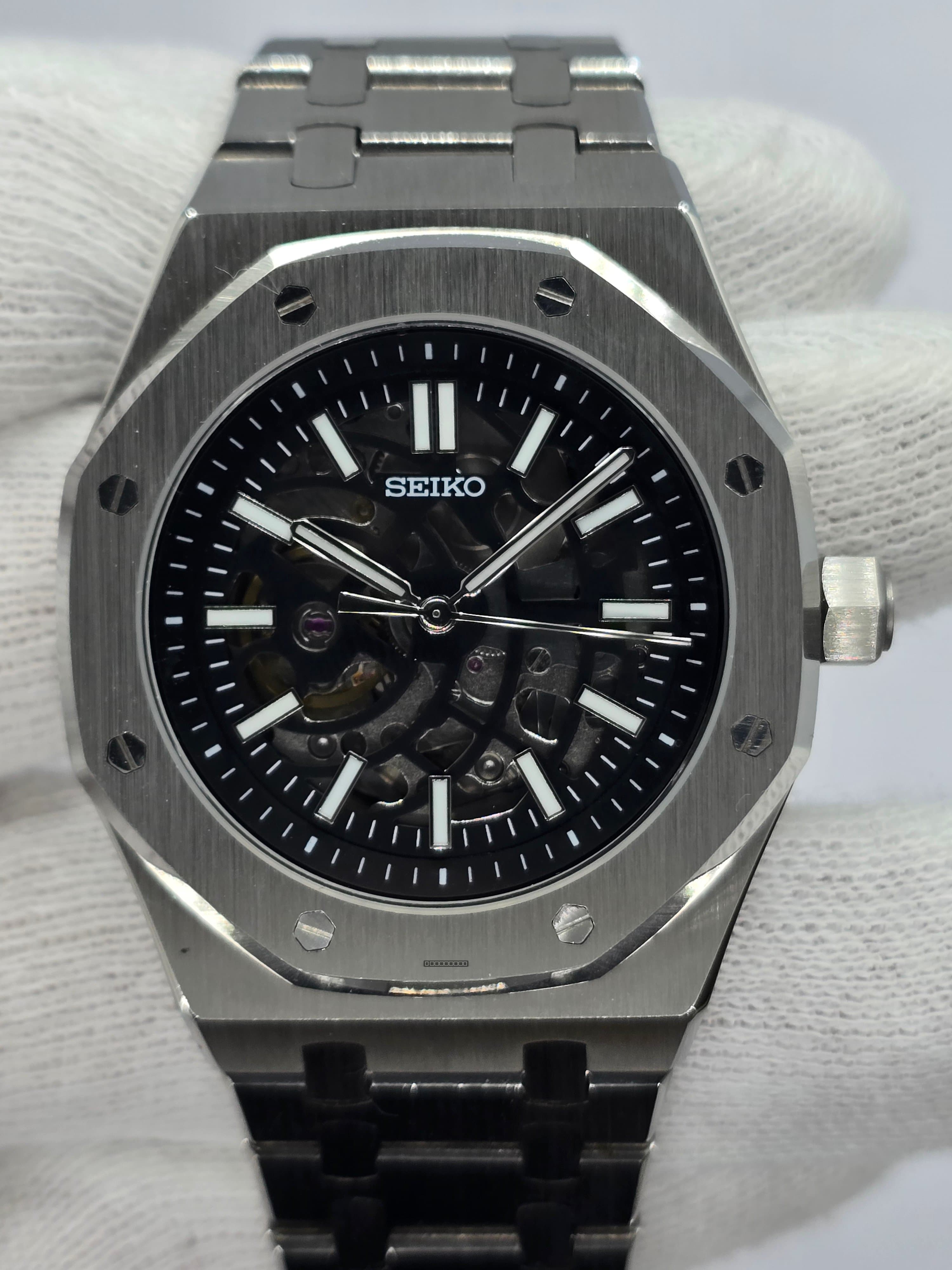 Orologio Mod Royal Skeleton Nh70 automatico 42mm vetro zaffiro