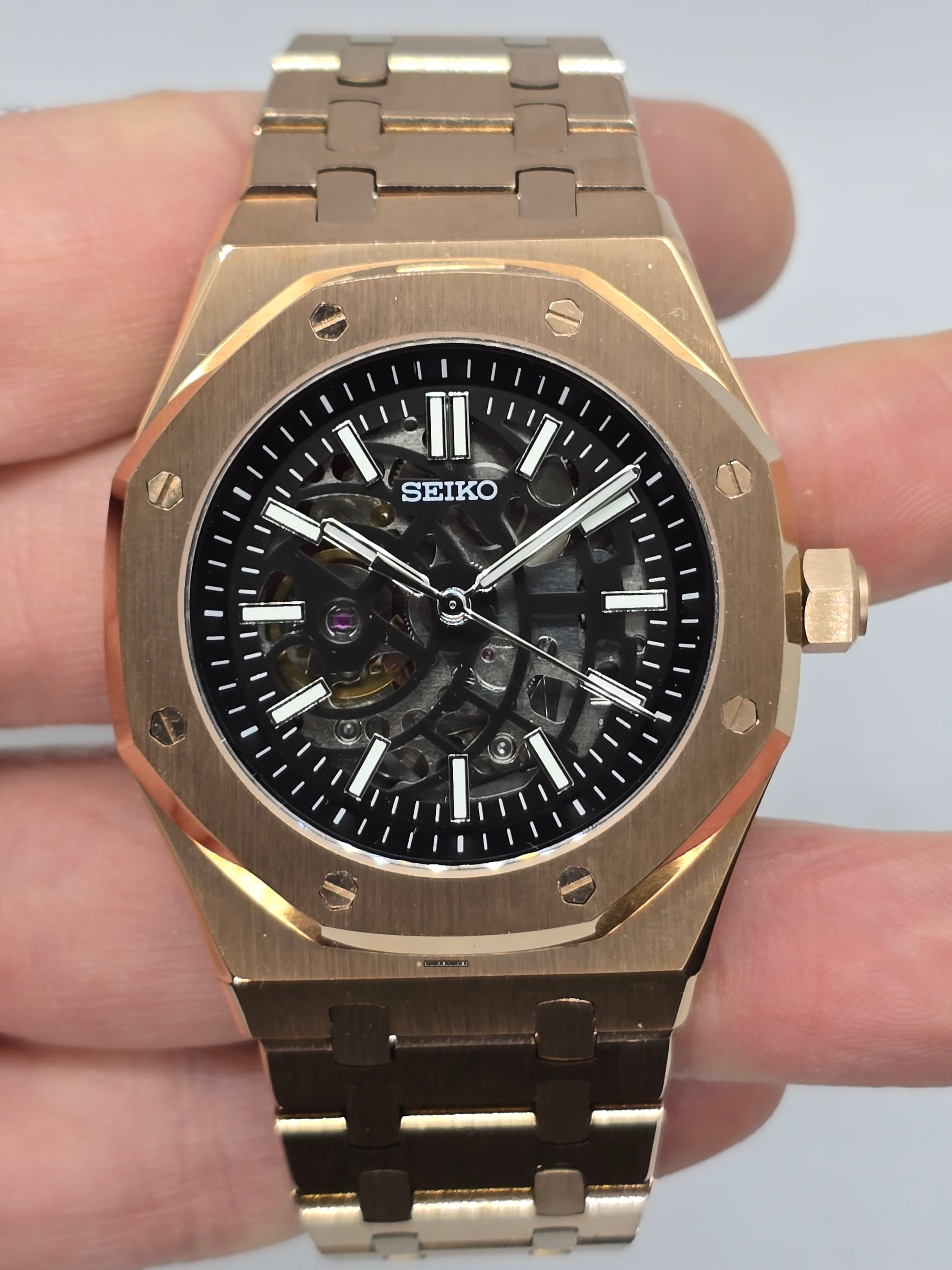Orologio Mod Royal Oak Skeleton Nh70 automatico 42mm vetro zaffiro