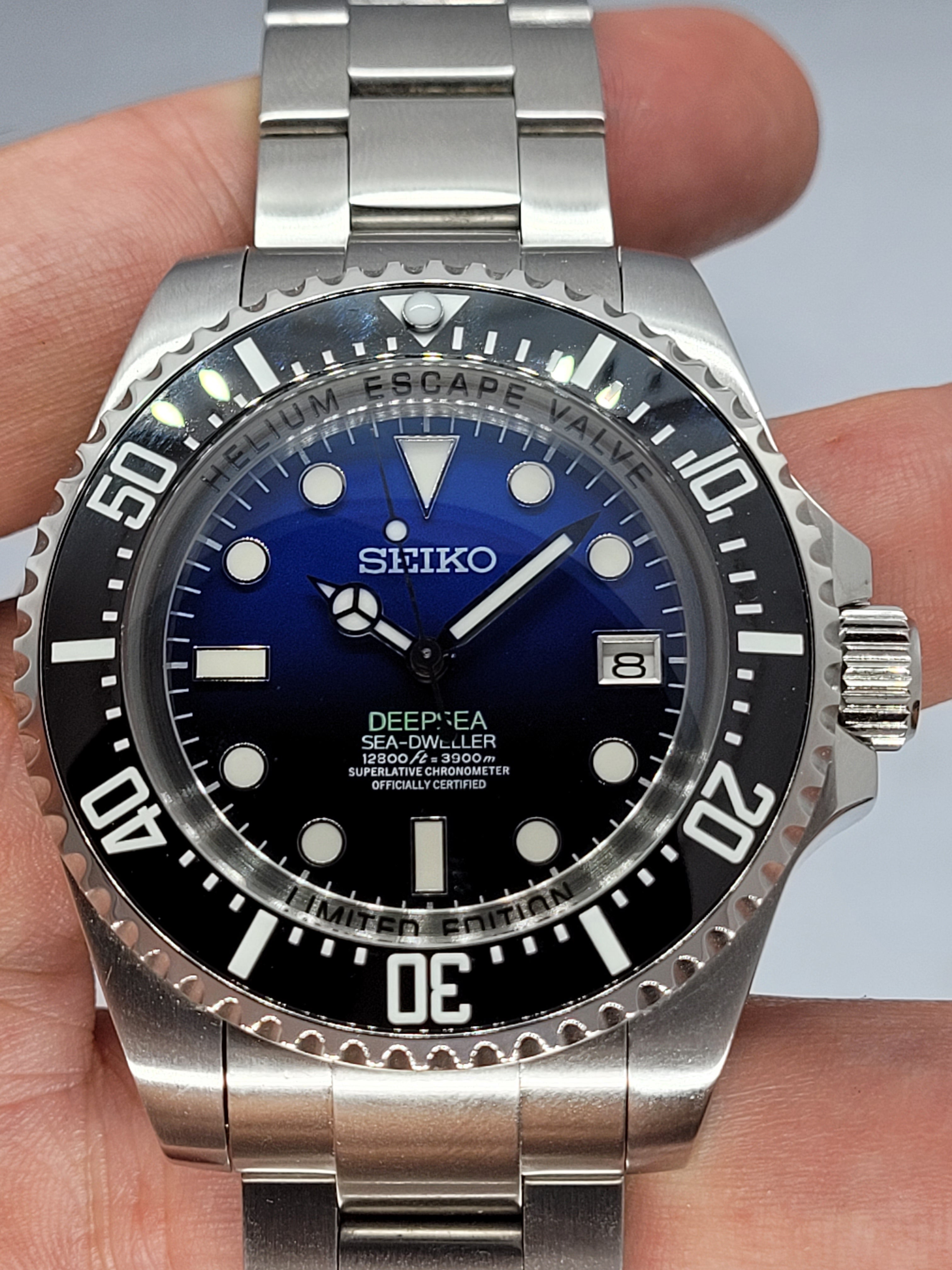 Seiko Mod Deepsea Submariner Nh35 Automatic 44mm Custom Ceramic Bezel –  Dwatchmod