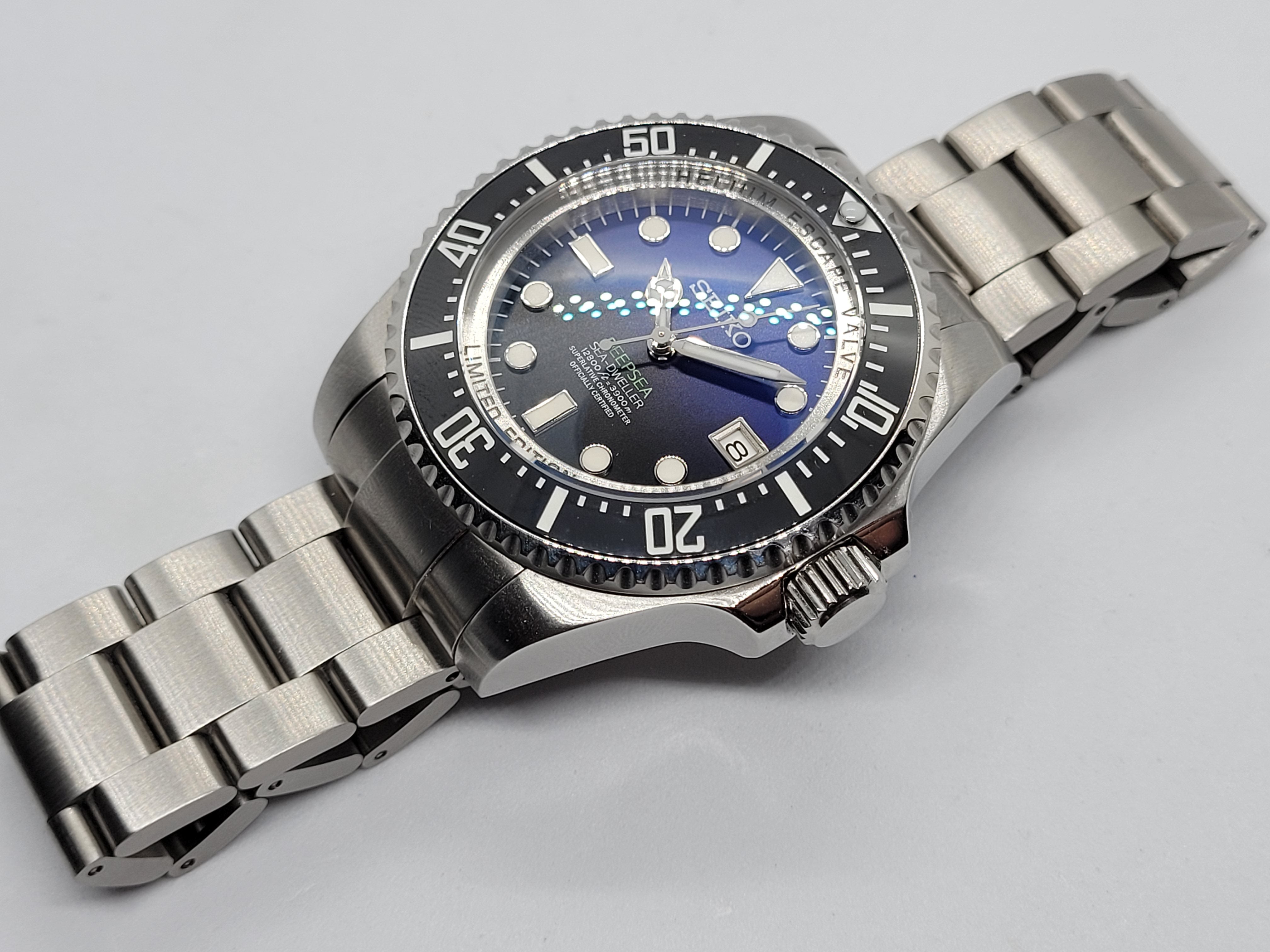 Seiko Mod Deepsea Submariner Nh35 Automatic 44mm Custom Ceramic Bezel –  Dwatchmod