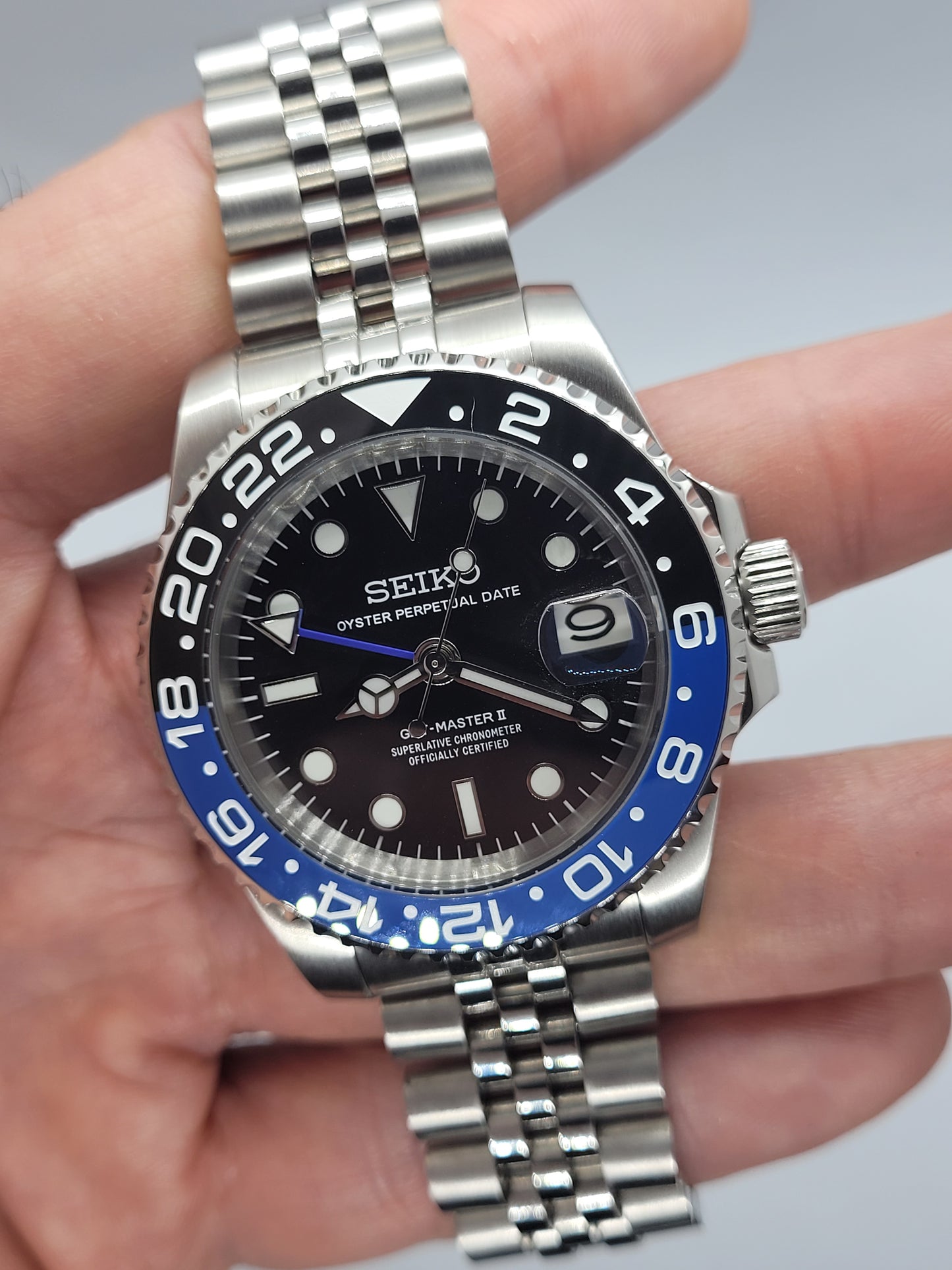 Orologio Mod Gmt Batman Nh34 automatico 40mm lunetta ceramica