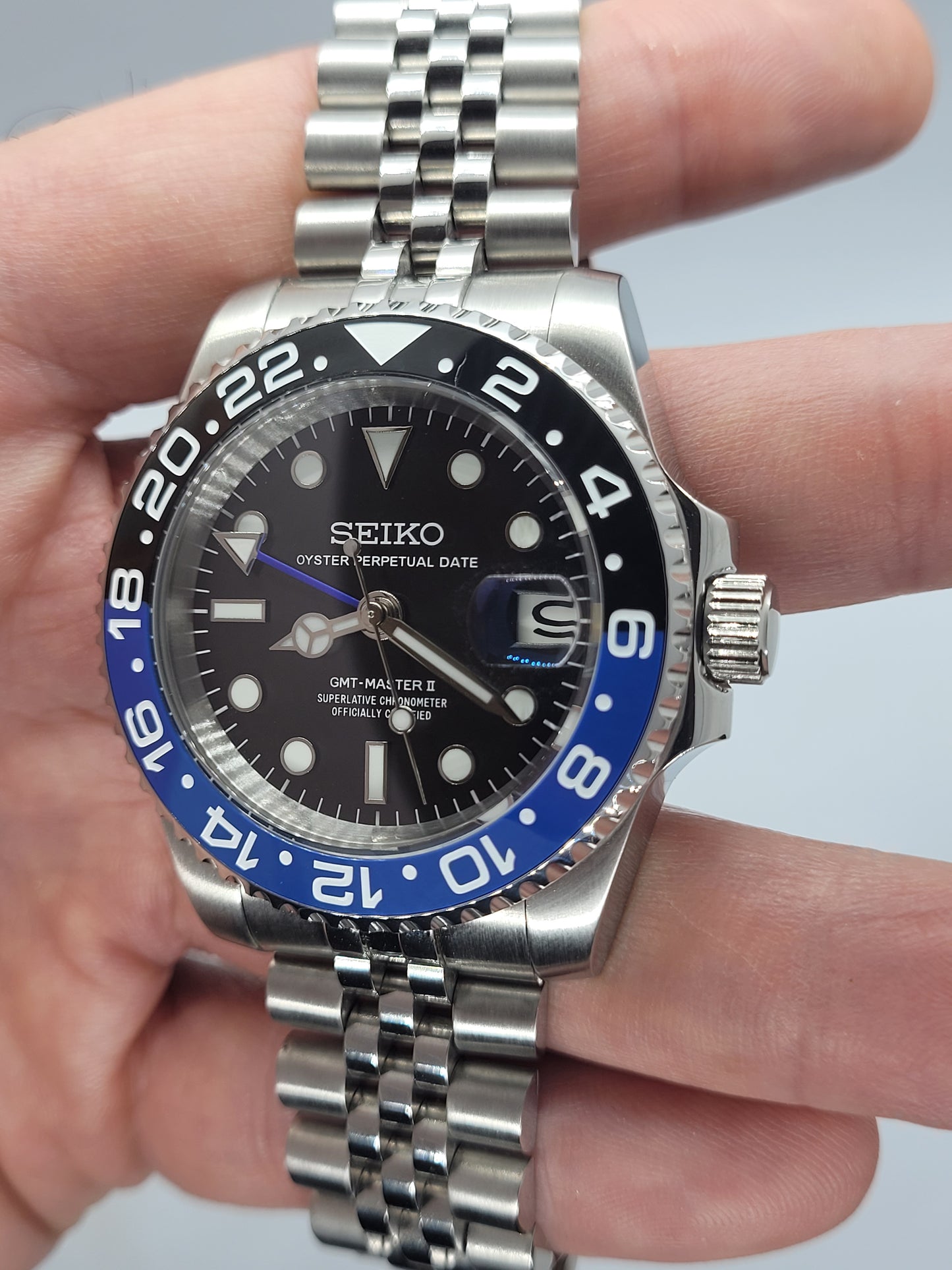 Orologio Mod Gmt Batman Nh34 automatico 40mm lunetta ceramica