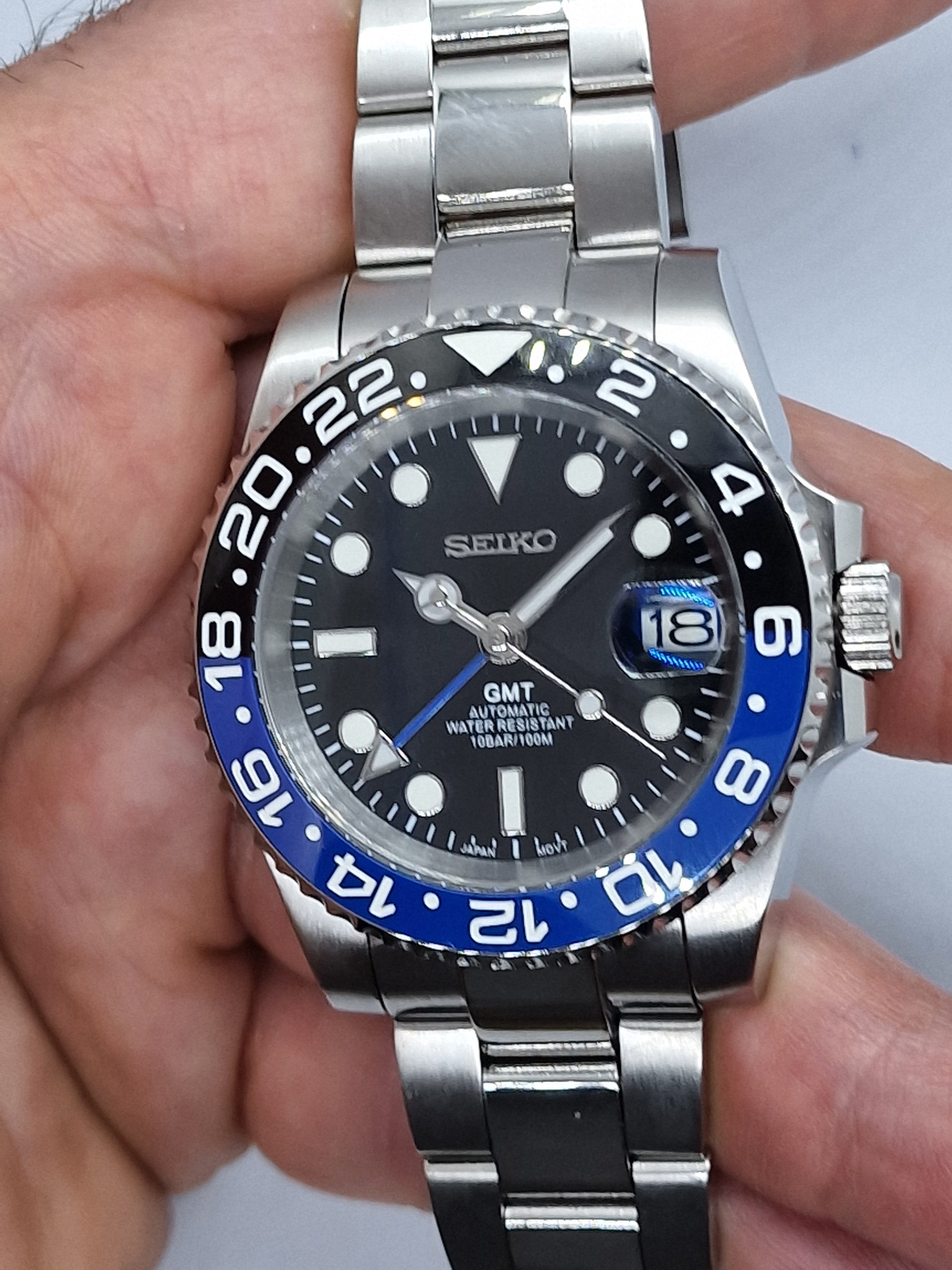 Seiko best sale batman bezel