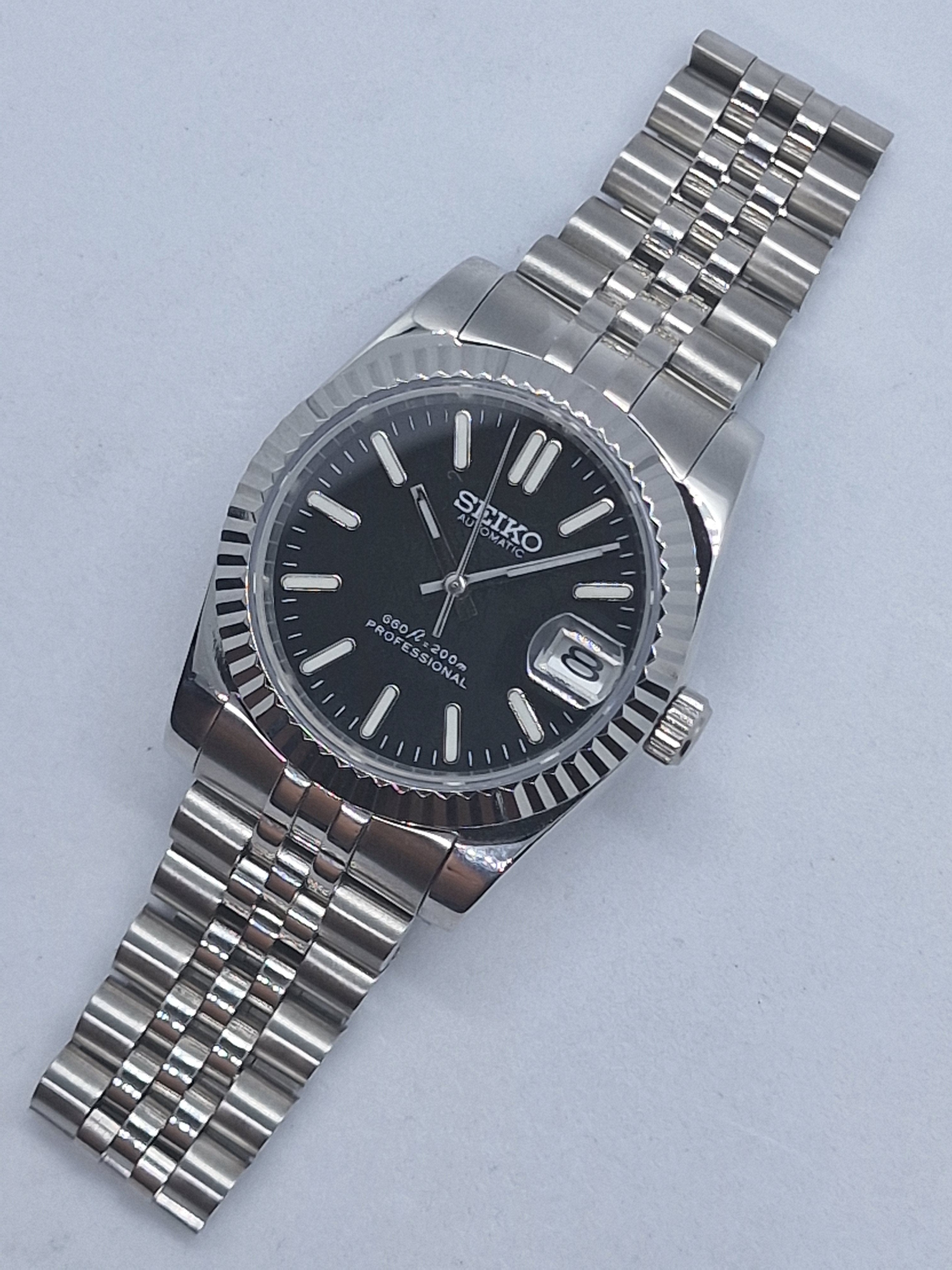 Seiko datejust clearance black