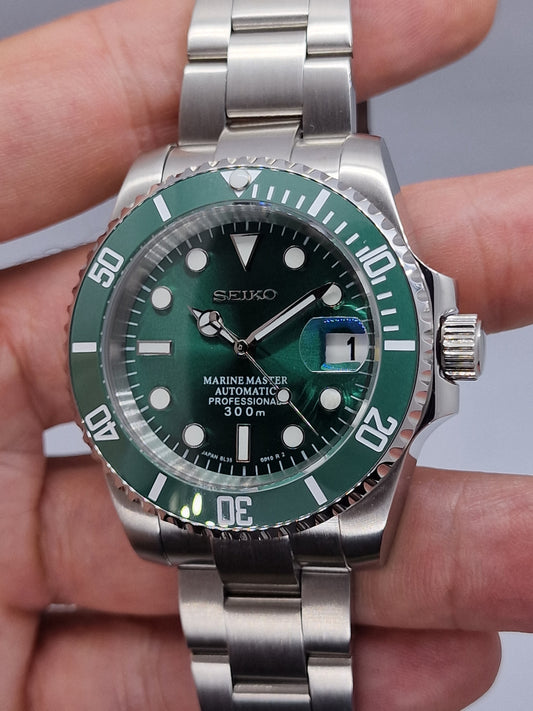 Orologio Mod Hulk automatico Nh35 40 mm vetro zaffiro