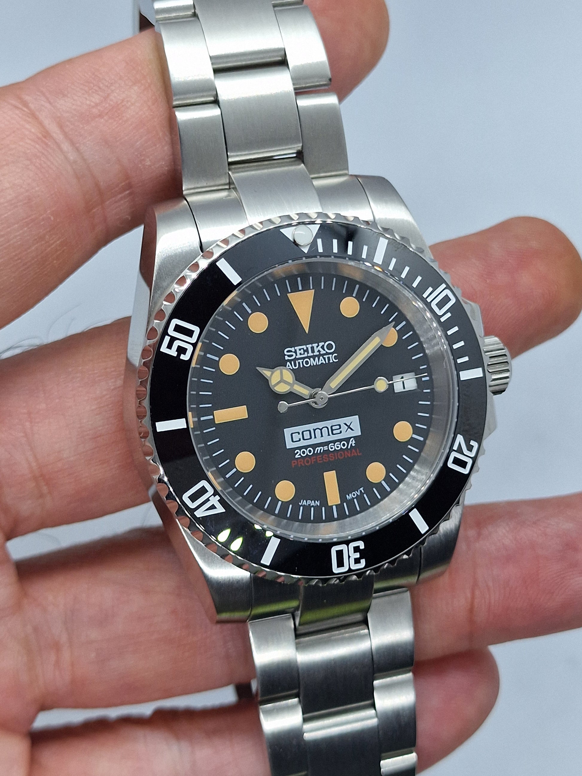 Seiko Sub Seiko Mod Comex Submariner Nh35 Automatic 40mm Custom