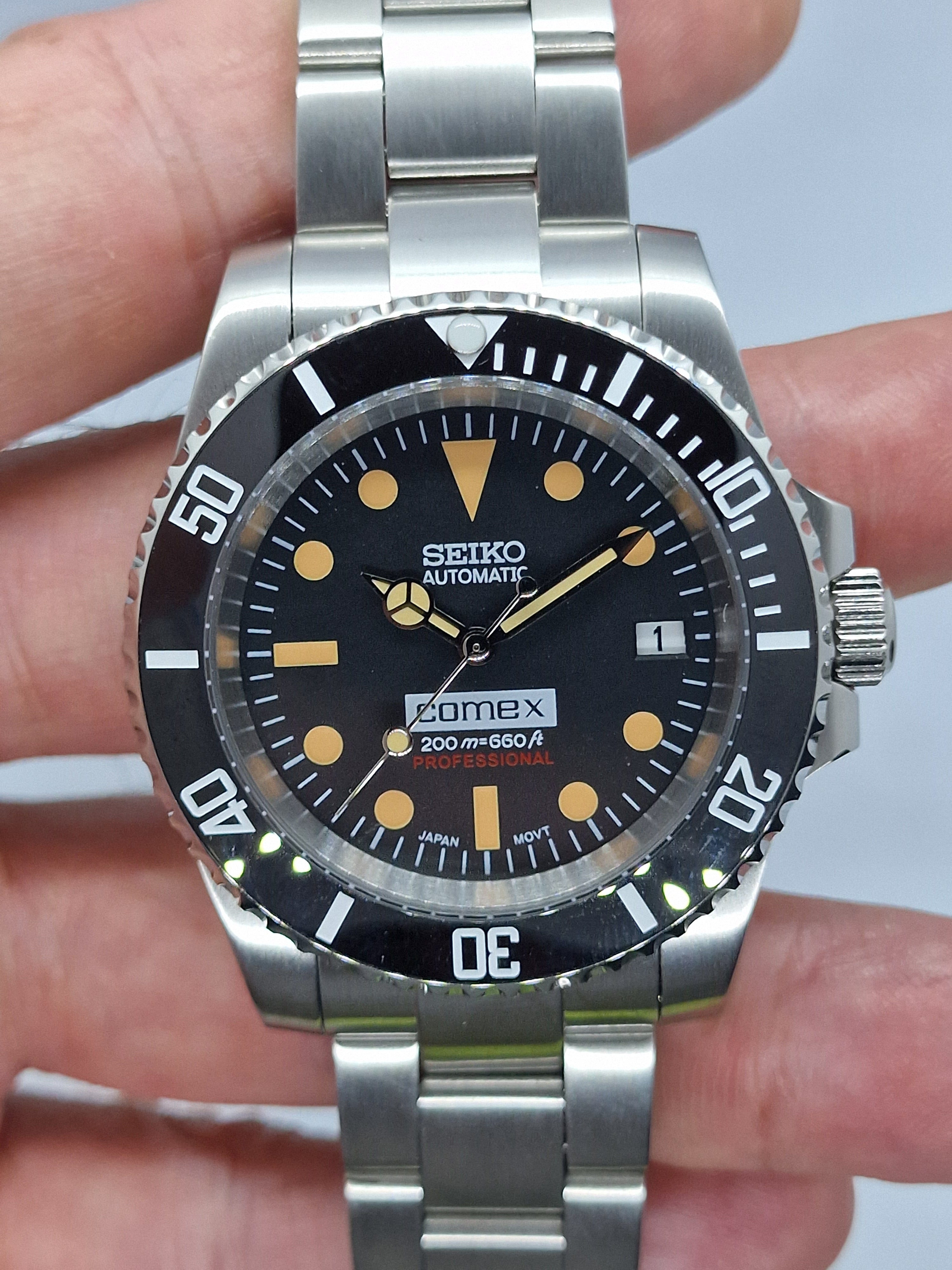 Seiko Mod Comex Submariner Nh35 Automatik 40 mm kundenspezifische