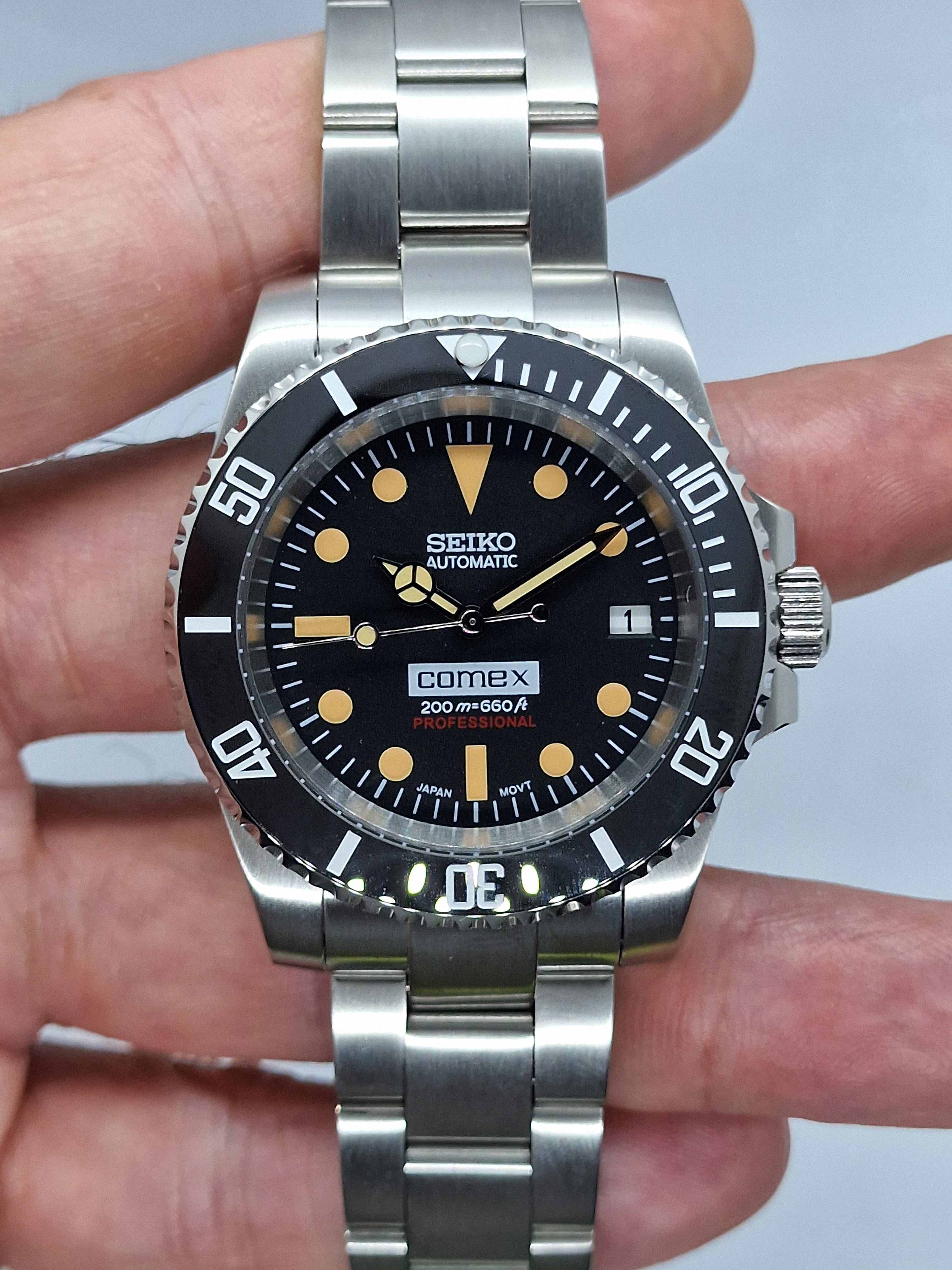 Seiko Mod Comex Submariner Nh35 Automatik 40 mm kundenspezifische