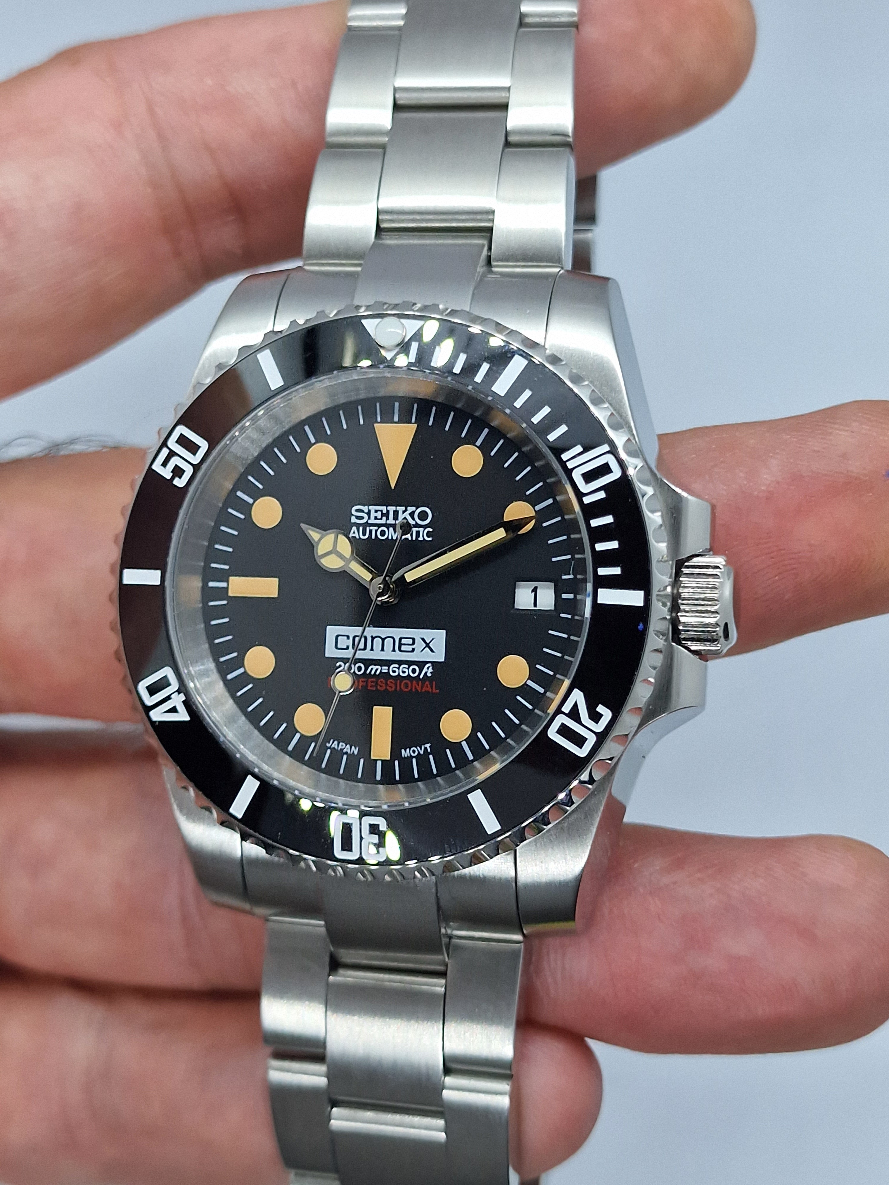 Seiko Mod Comex Submariner Nh35 Automatik 40 mm kundenspezifische