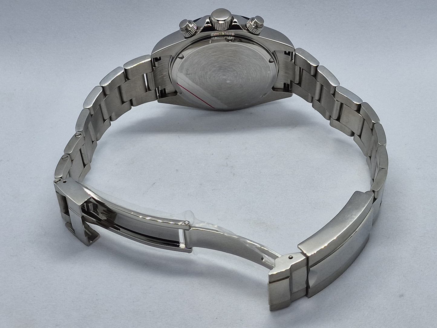 Seiko Mod Daytona Meteorite Vk63 quarzo lunetta ceramica e cinturino Oyster acciaio aggiuntivo