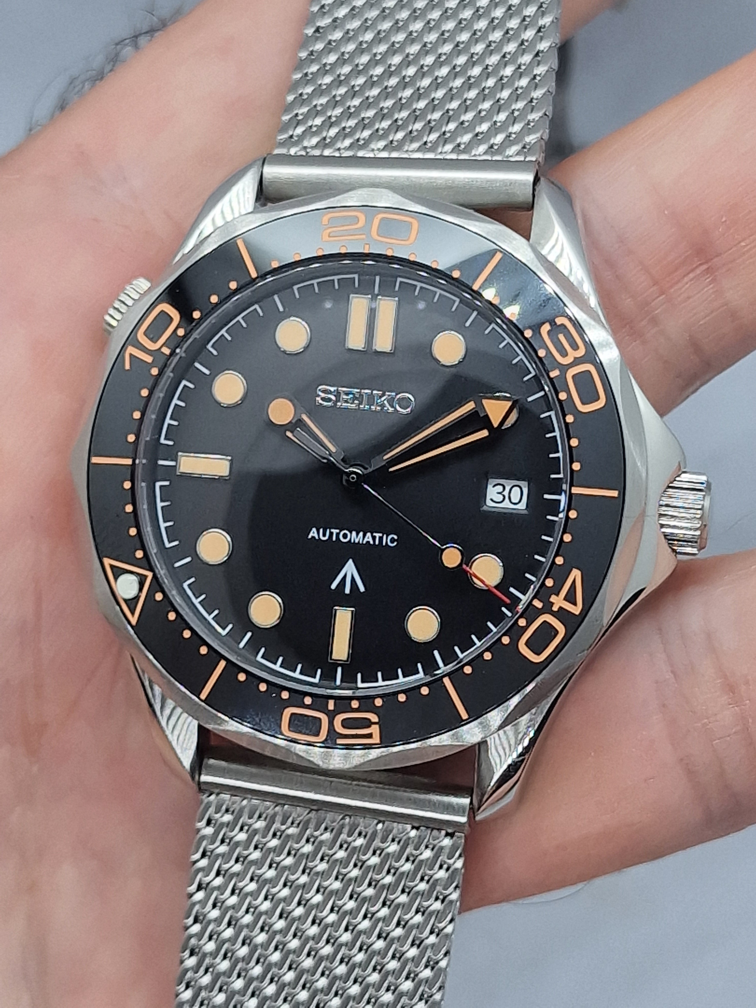 Seiko Mod Seamaster Bond 007 Nh35 Automatik 42 Custom