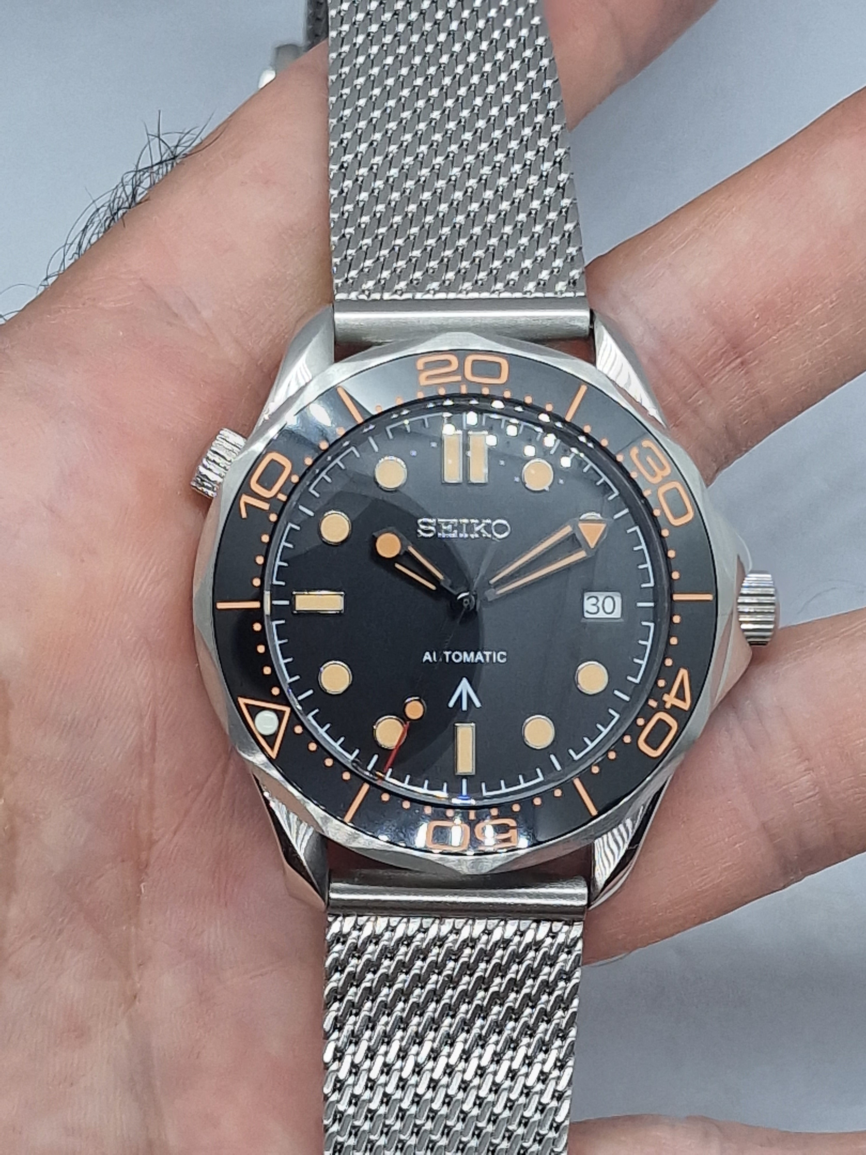 Seiko Mod Seamaster Bond 007 Nh35 Automatik 42 Custom