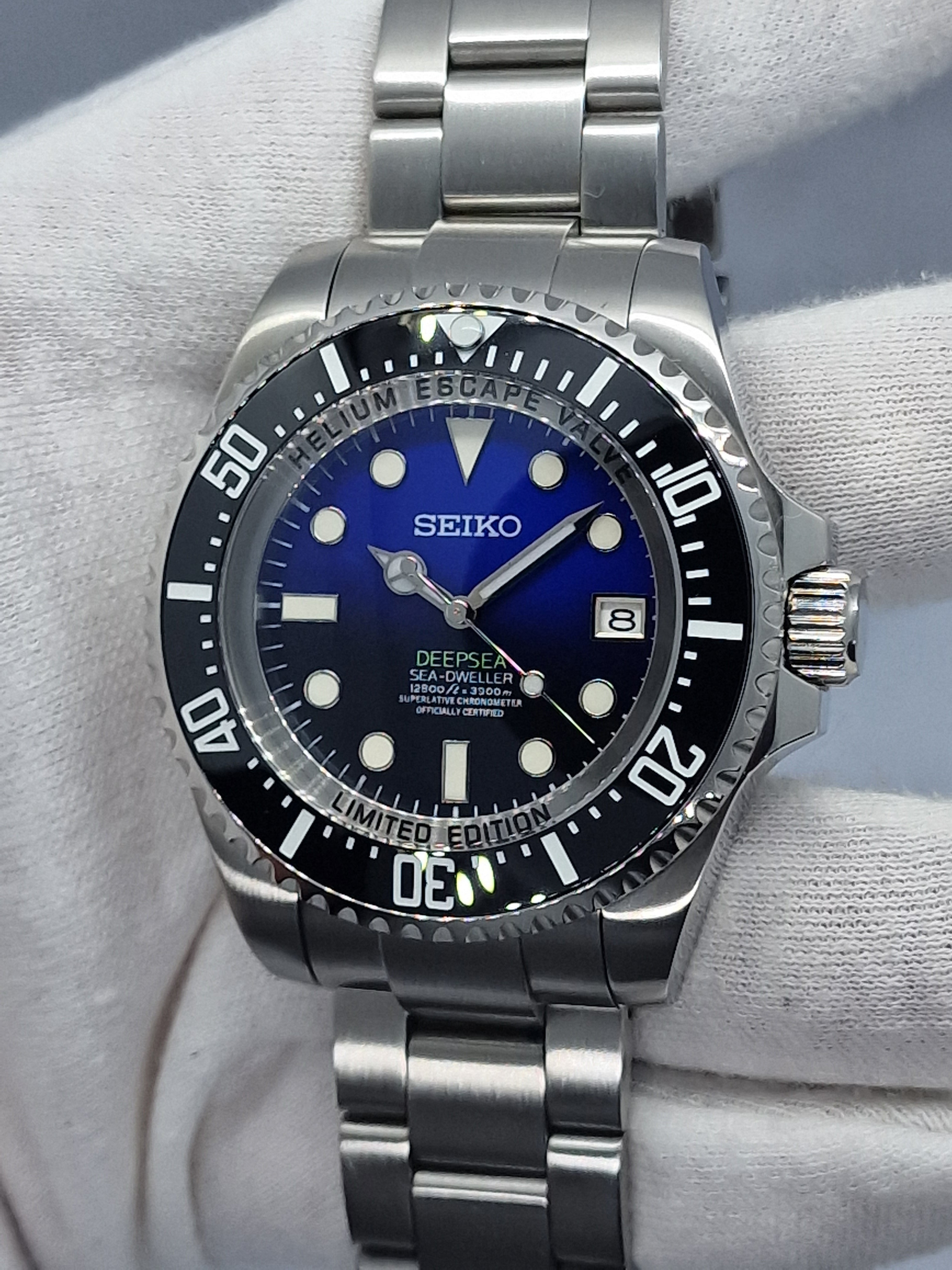 Seiko Mod Deepsea Submariner Nh35 Automatik 44 mm