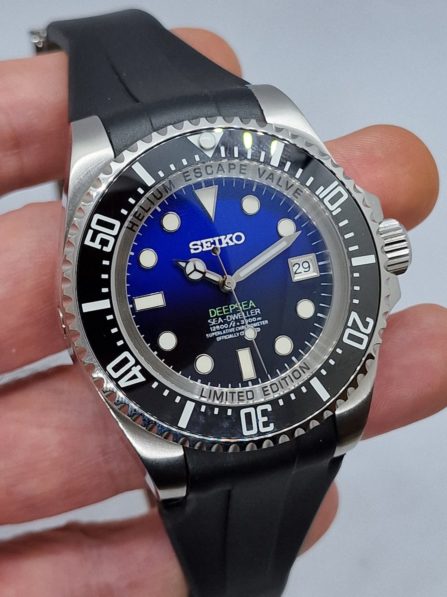 Seiko Mod Deepsea Submariner Nh35 automatico 44mm