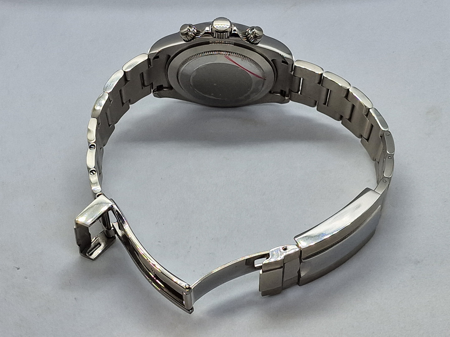 Seiko Mod Daytona cronografo nero Vk63 quarzo 40 mm vetro zaffiro