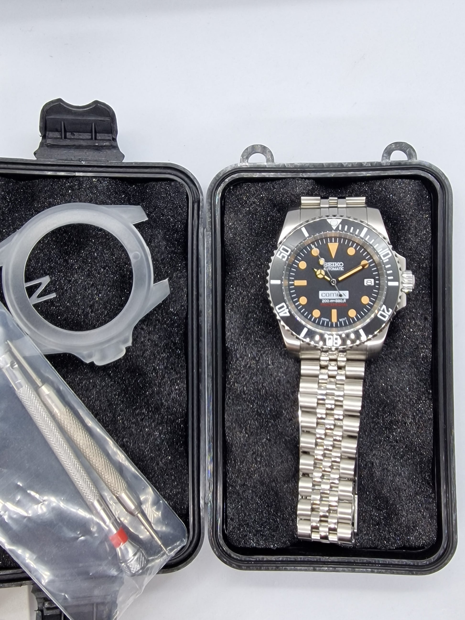 Cassa For Orologio For Vetro Zaffiro A Rotazione Bidirezionale Da - Foto 6