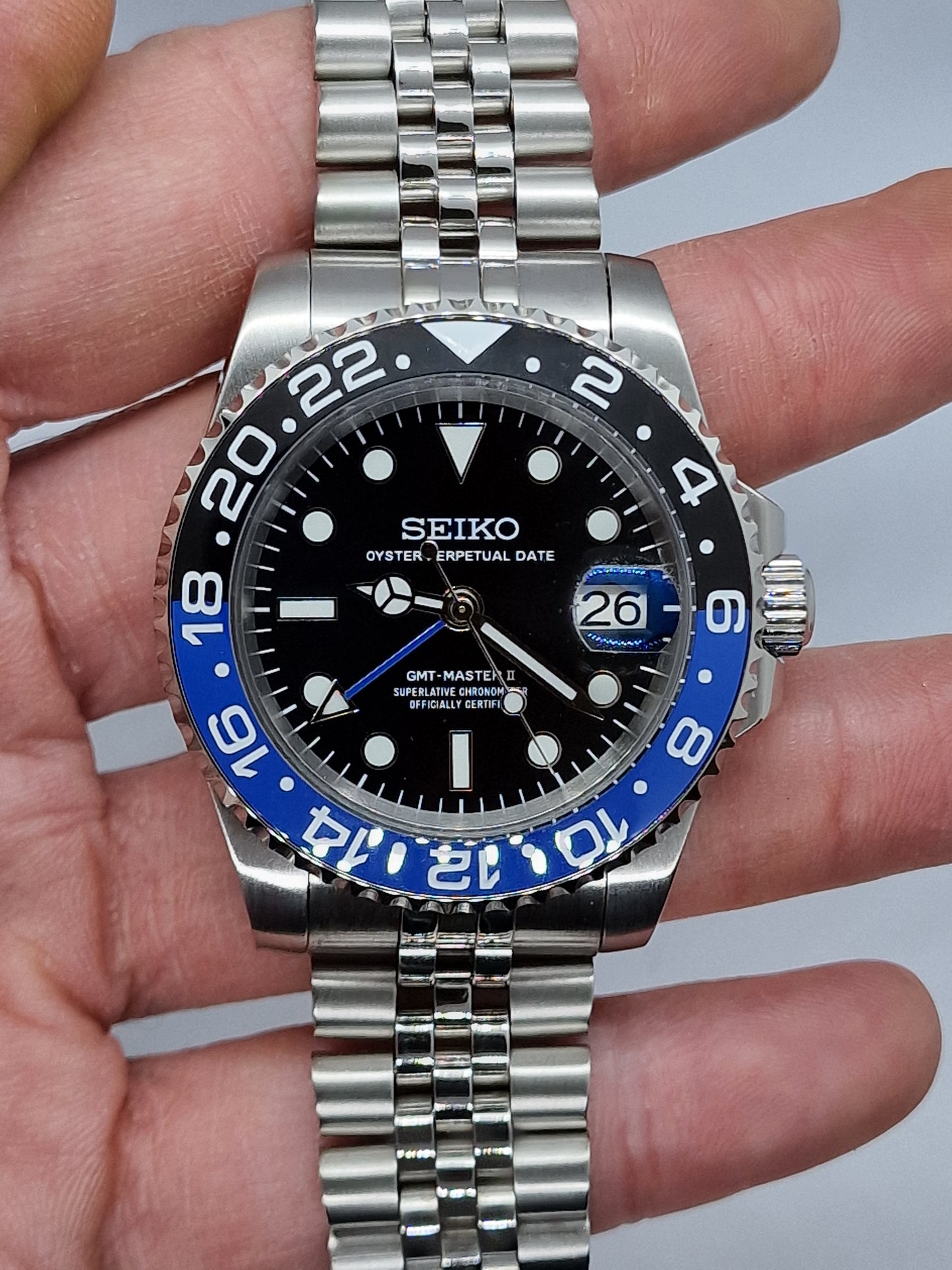 Orologio Mod Gmt Batman Nh34 automatico 40mm lunetta ceramica
