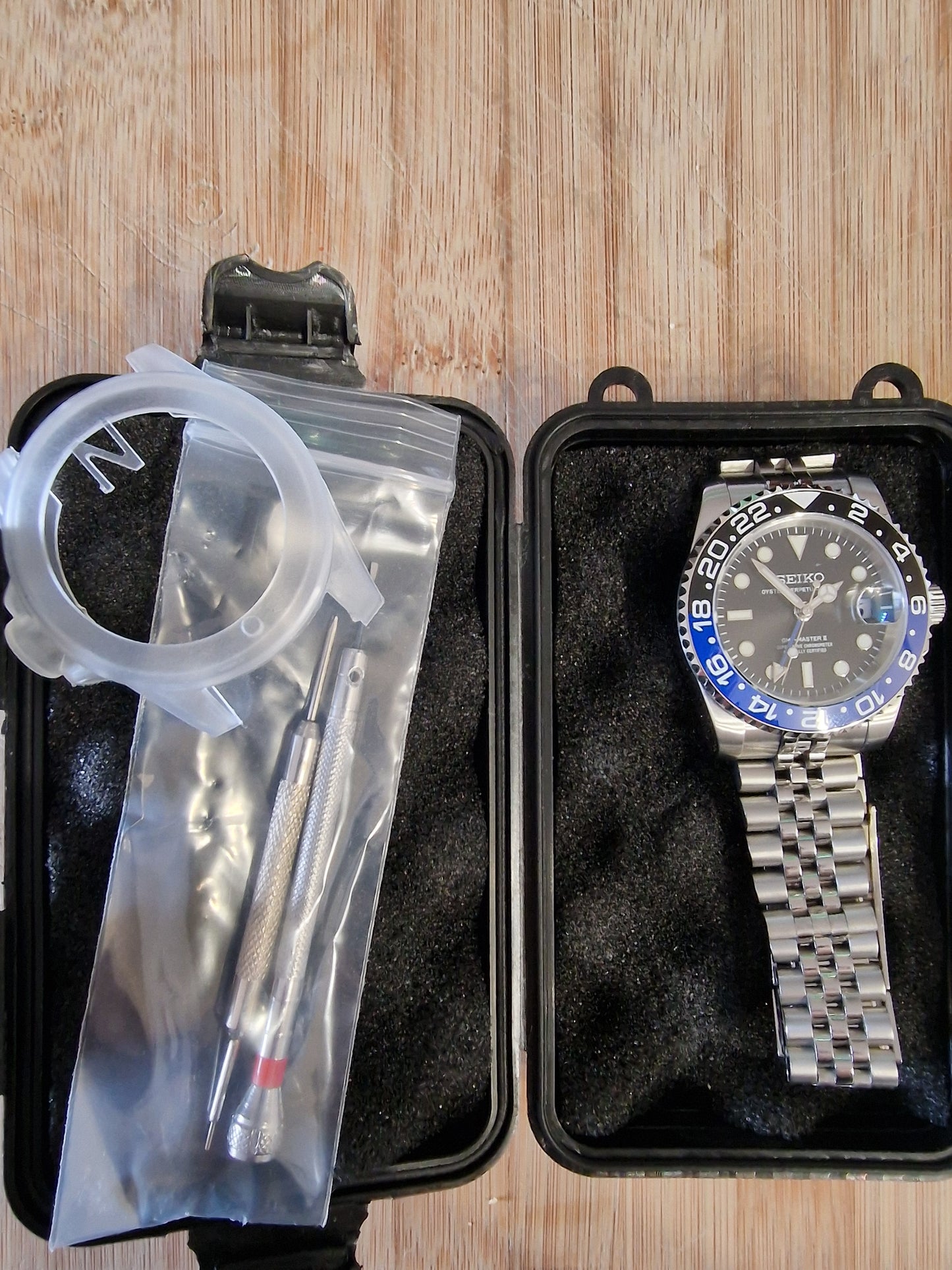 Orologio Mod Gmt Nh34 automatico 40 mm vetro zaffiro