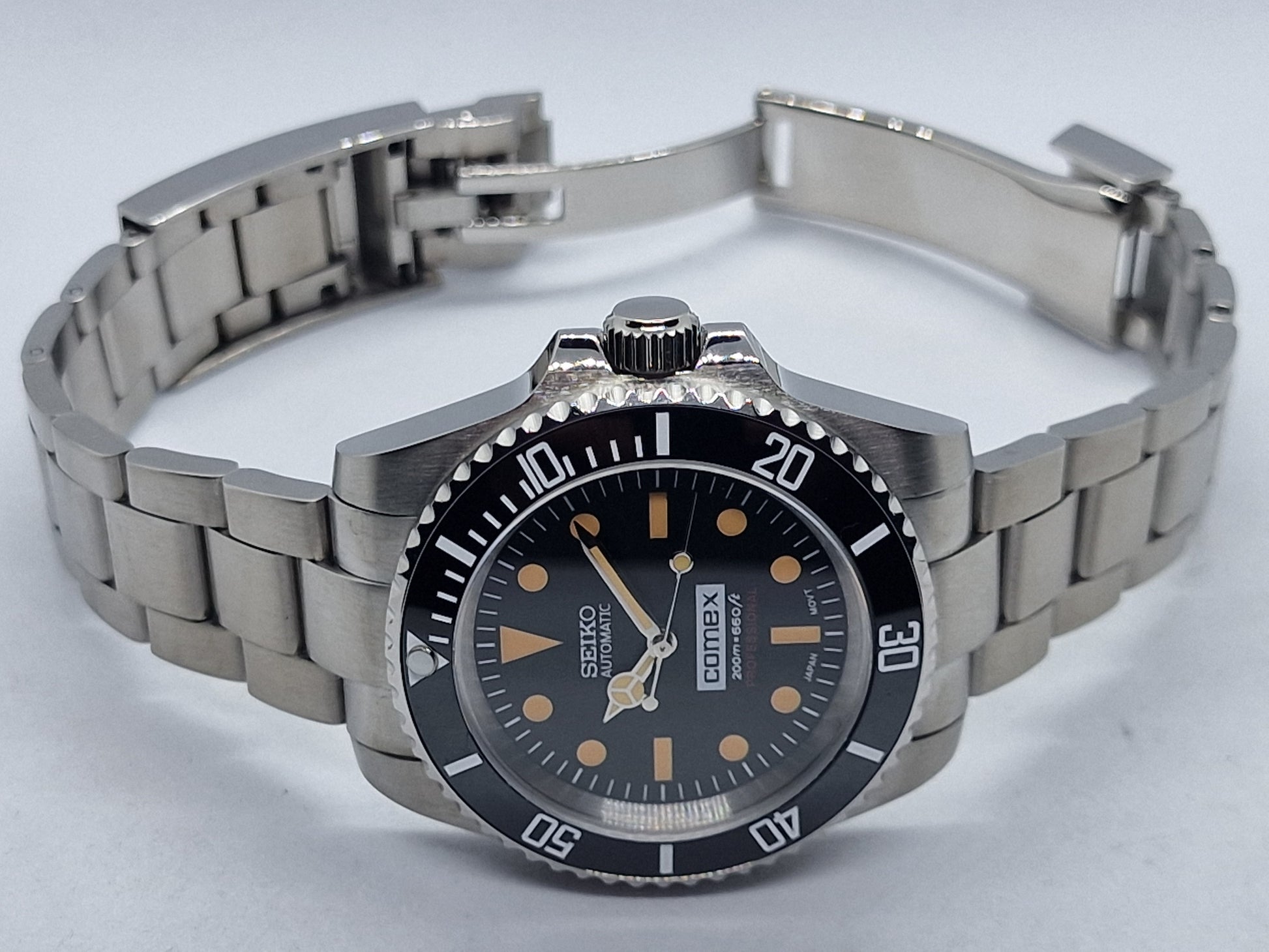 Orologio Da Uomo 40MM Nero Grigio Ceramica GMT Orologio - Foto 14