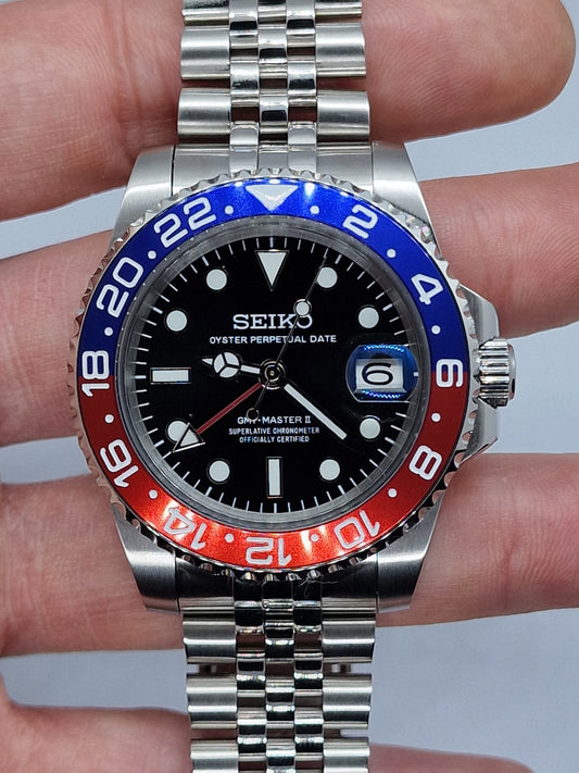 Orologio Mod Gmt Nh34 automatico 40 mm vetro zaffiro