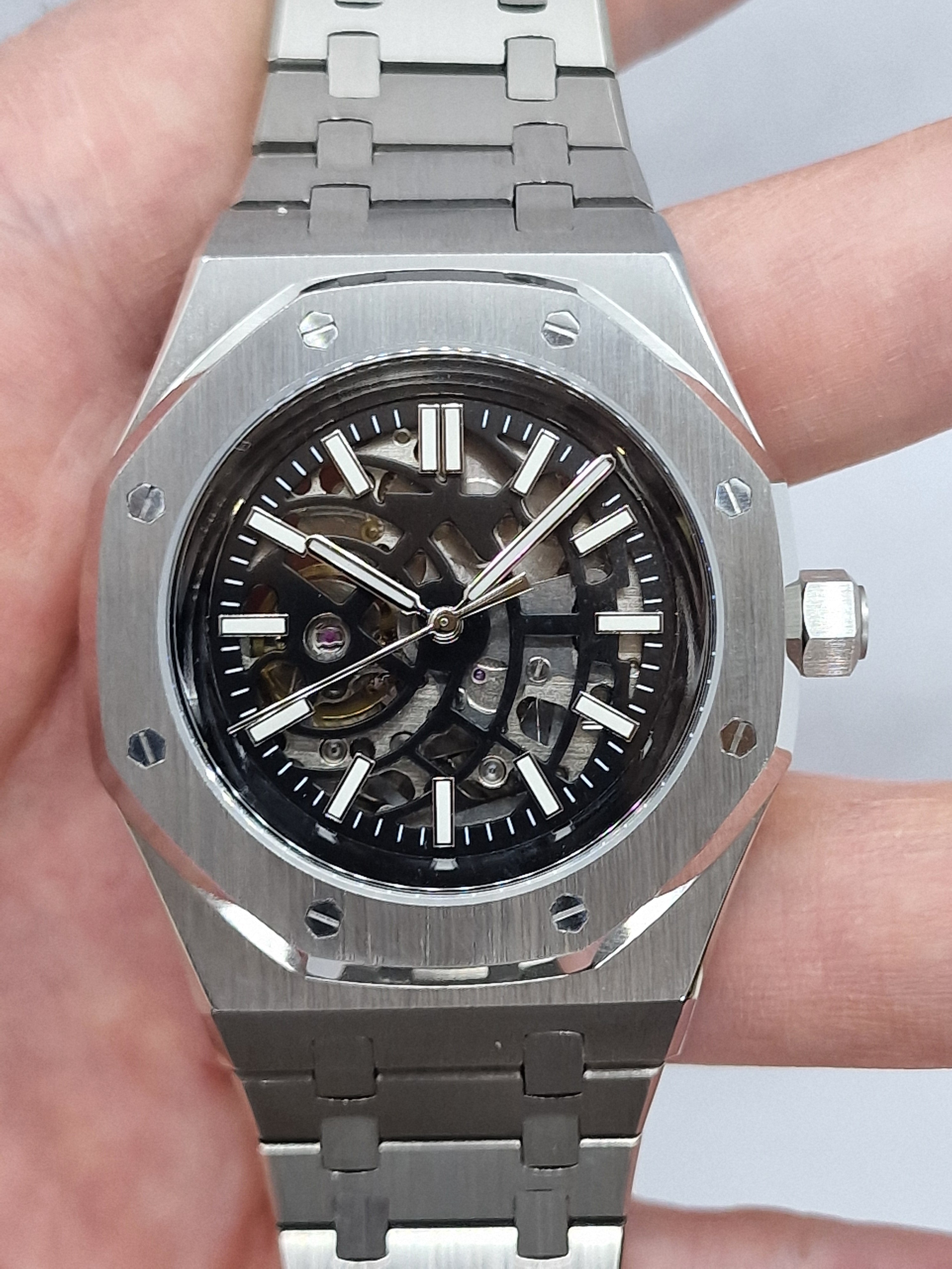 Seiko Mod Skeleton Royal Oak Seikoak Nh70 automatico 42mm – Dwatchmod