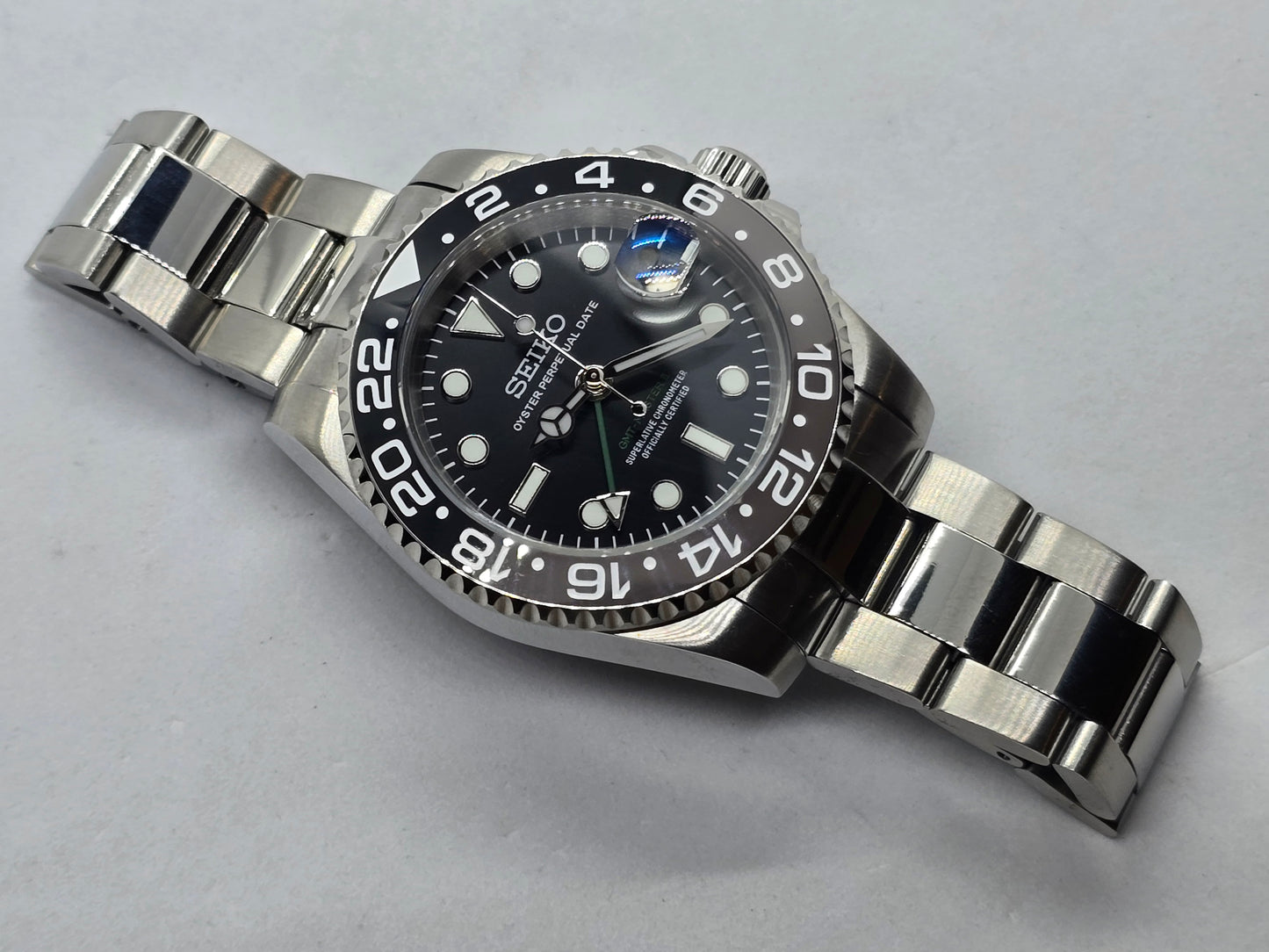 Orologio Mod Gmt Bruce Wayne Nh34 automatico vetro zaffiro