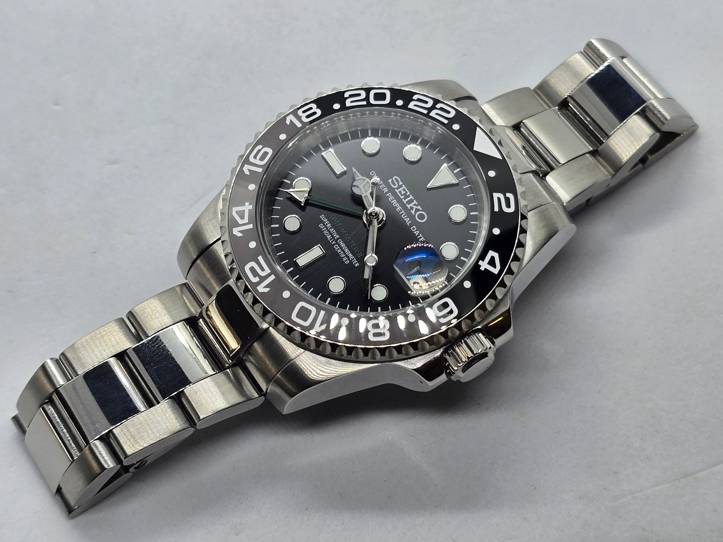 Orologio Mod Gmt Bruce Wayne Nh34 automatico vetro zaffiro