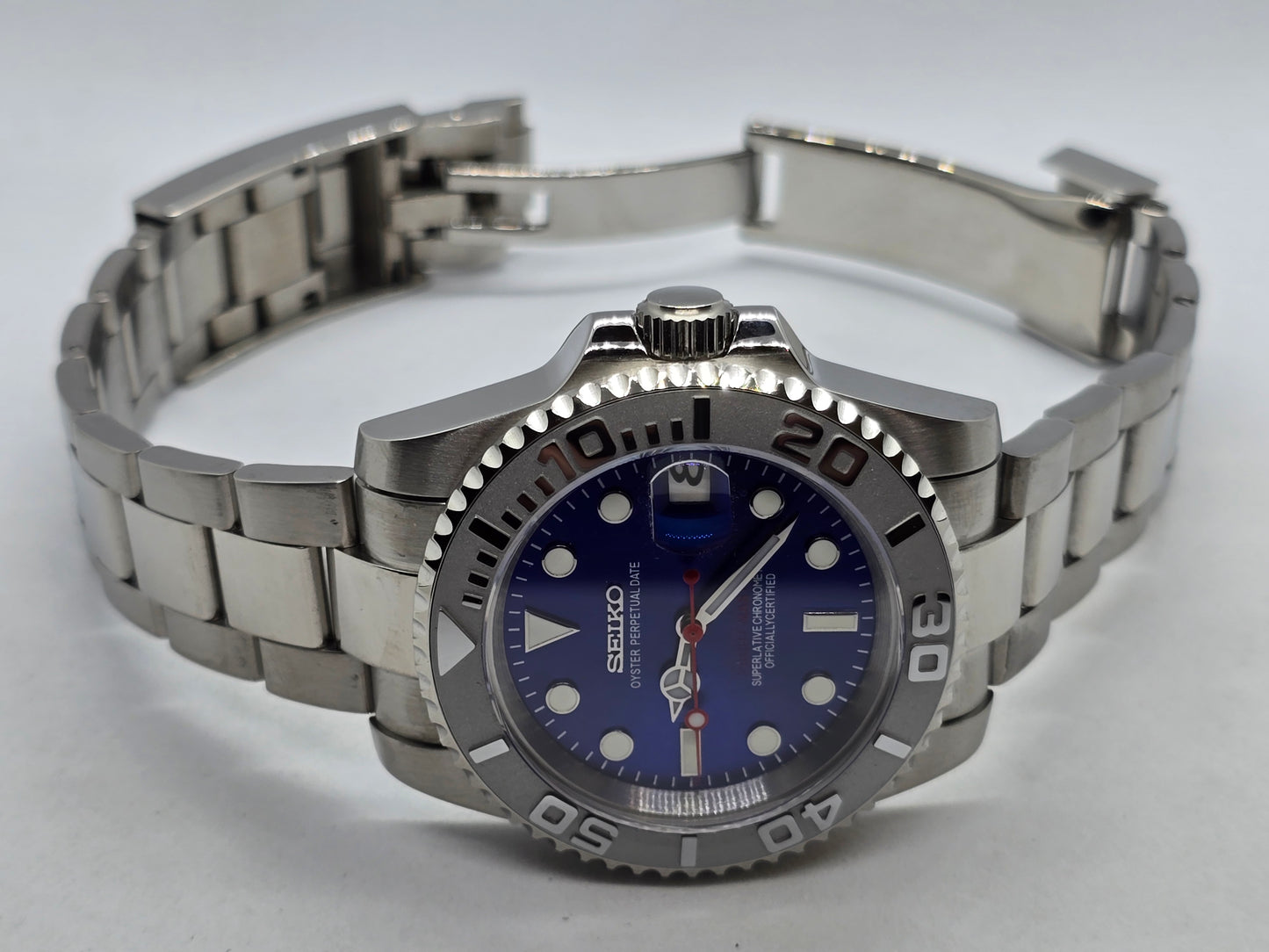 Seiko Mod Yachtmaster Nh35 Automatic 40mm Oyster Custom