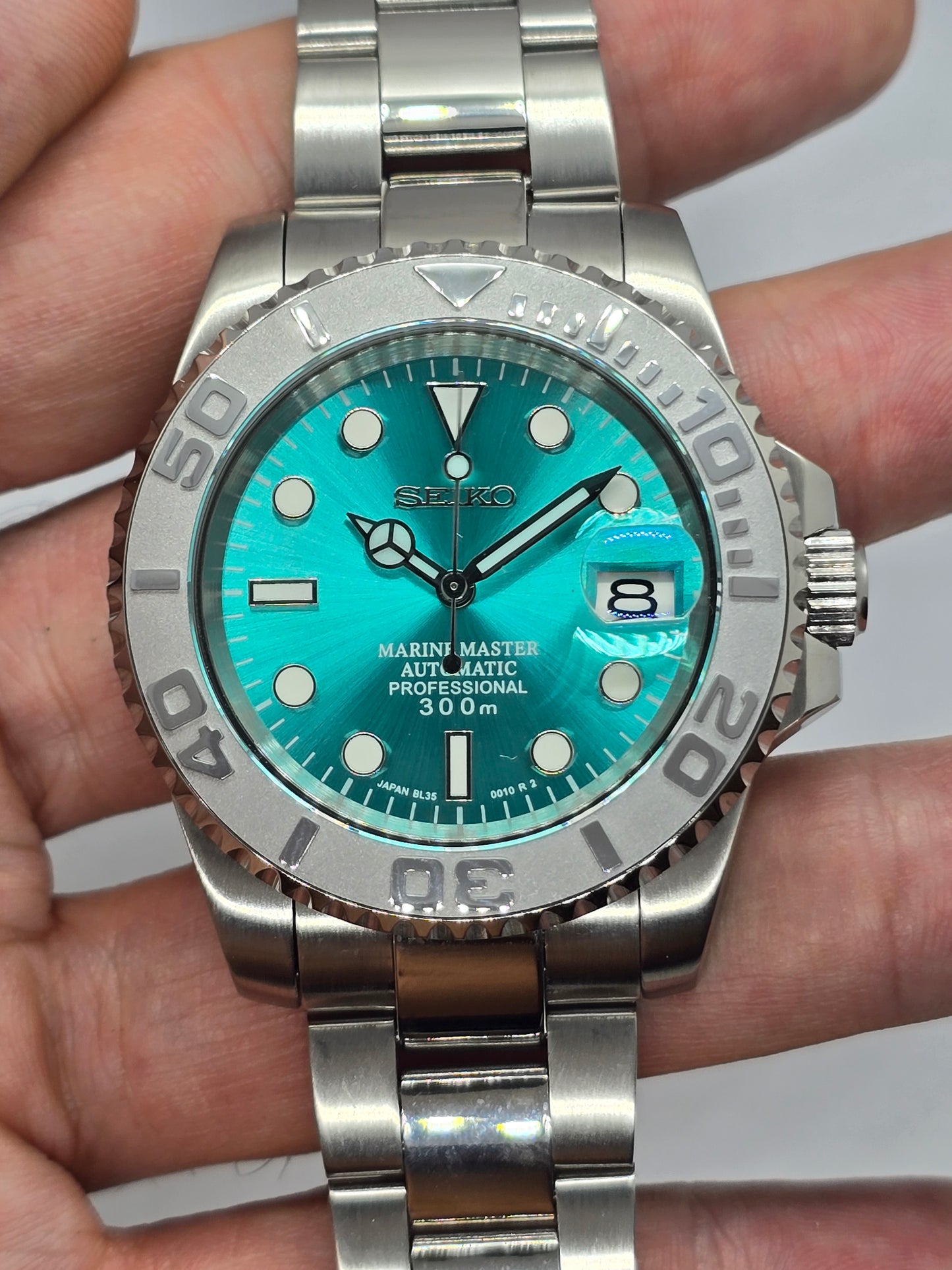 Seiko Mod Submariner Tiffany Nh35 automatico 40 mm lunetta ceramica