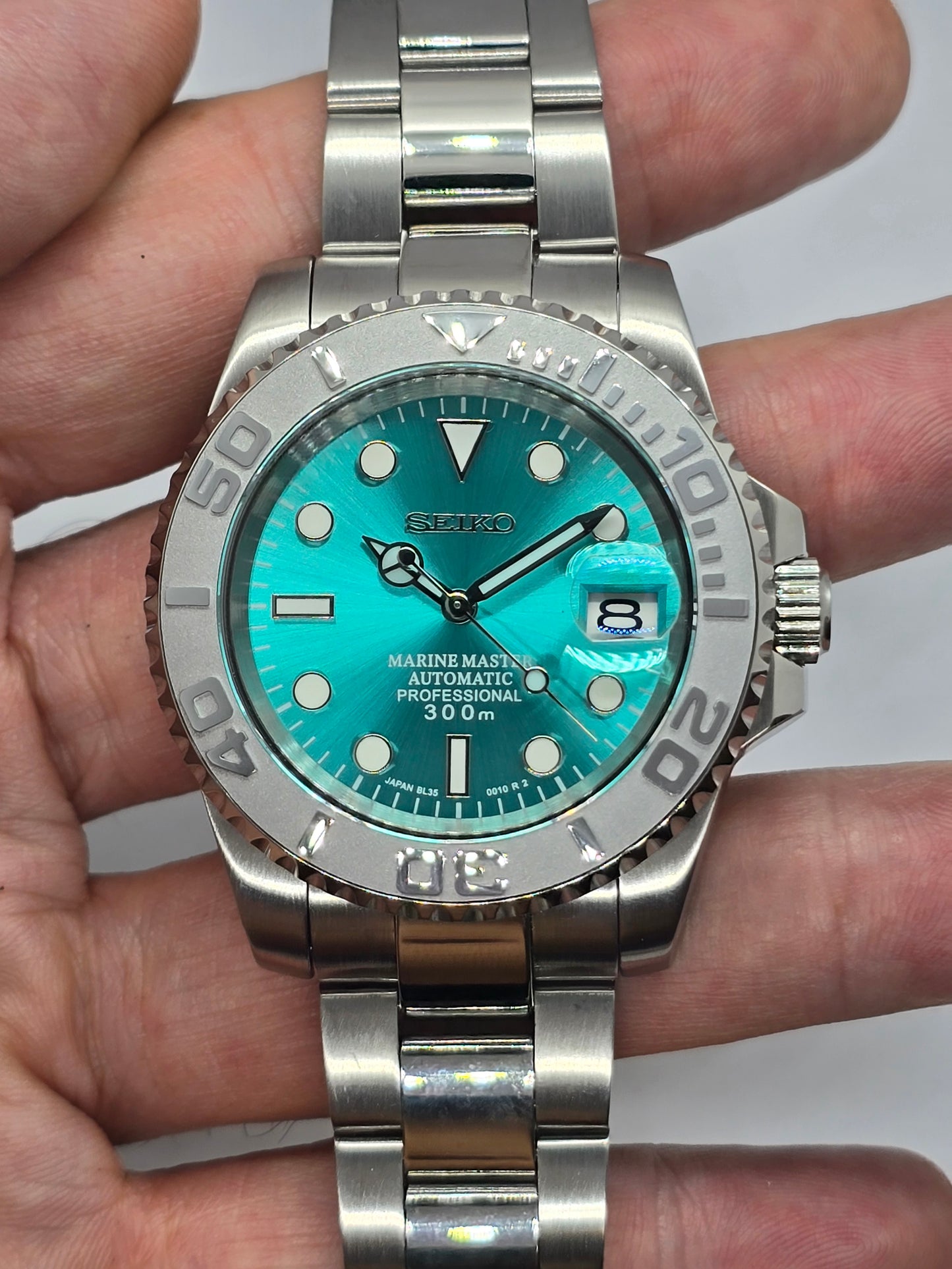 Seiko Mod Submariner Tiffany Nh35 automatico 40 mm lunetta ceramica