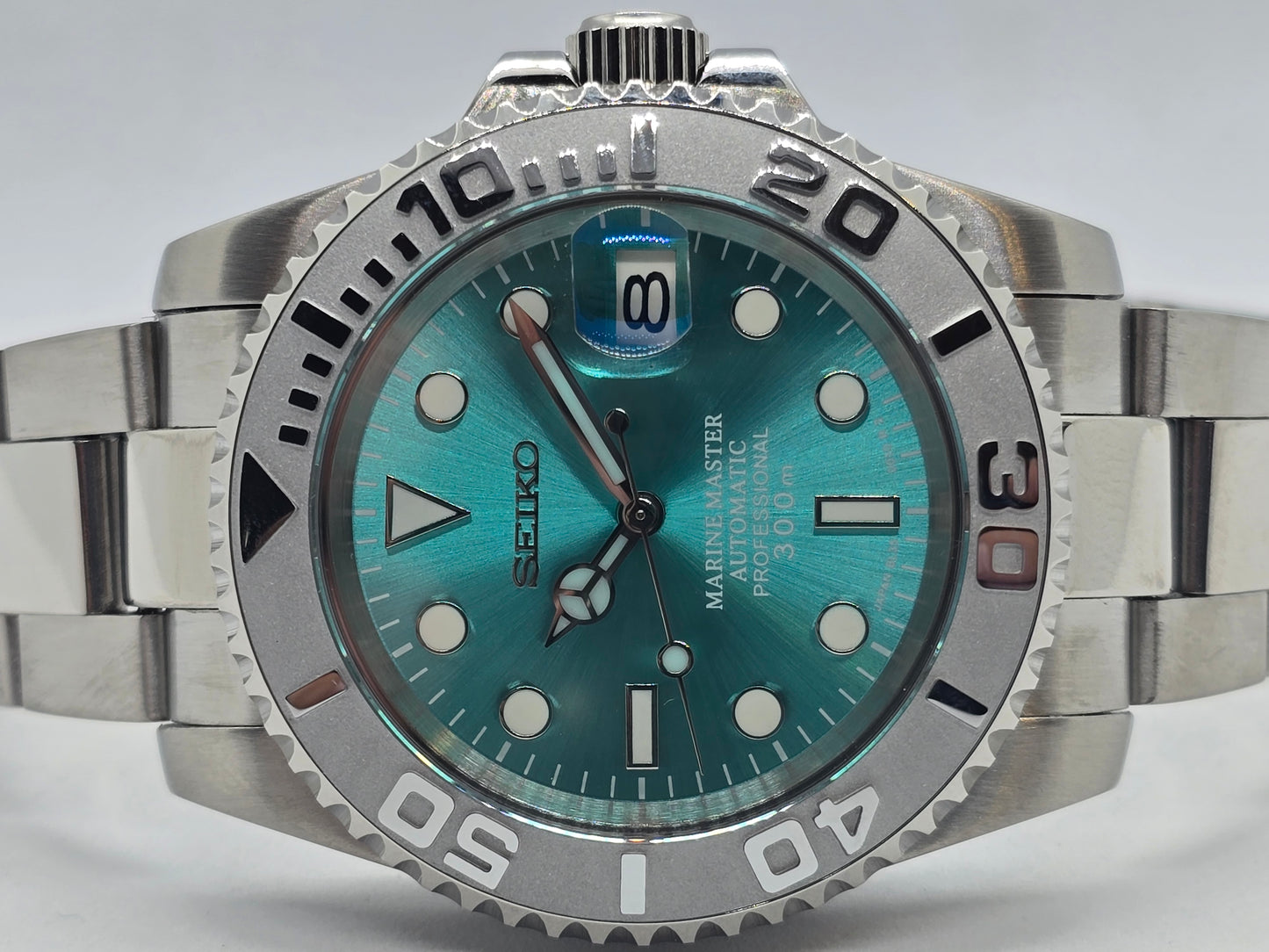 Seiko Mod Submariner Tiffany Nh35 automatico 40 mm lunetta ceramica