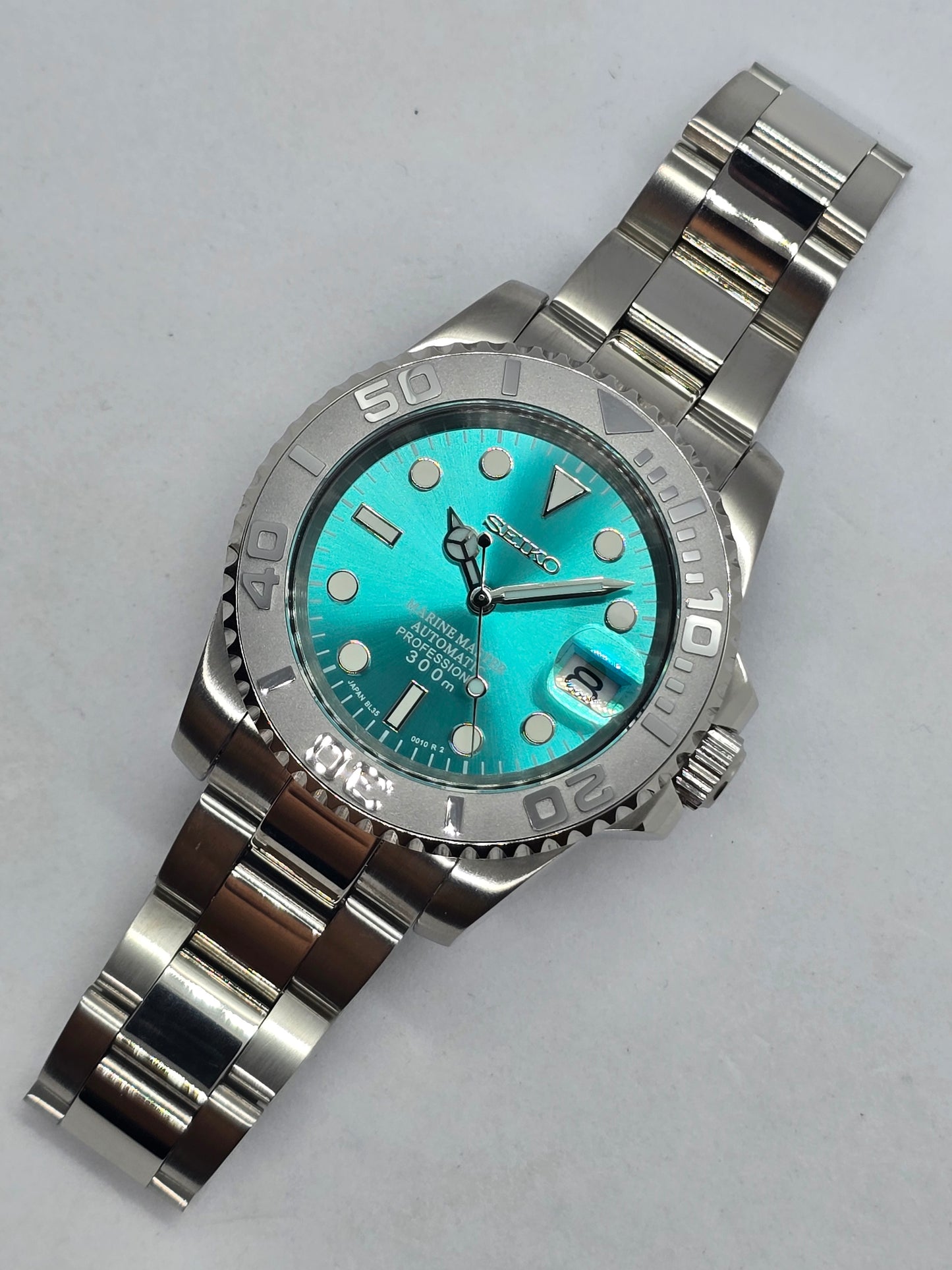 Seiko Mod Submariner Tiffany Nh35 automatico 40 mm lunetta ceramica