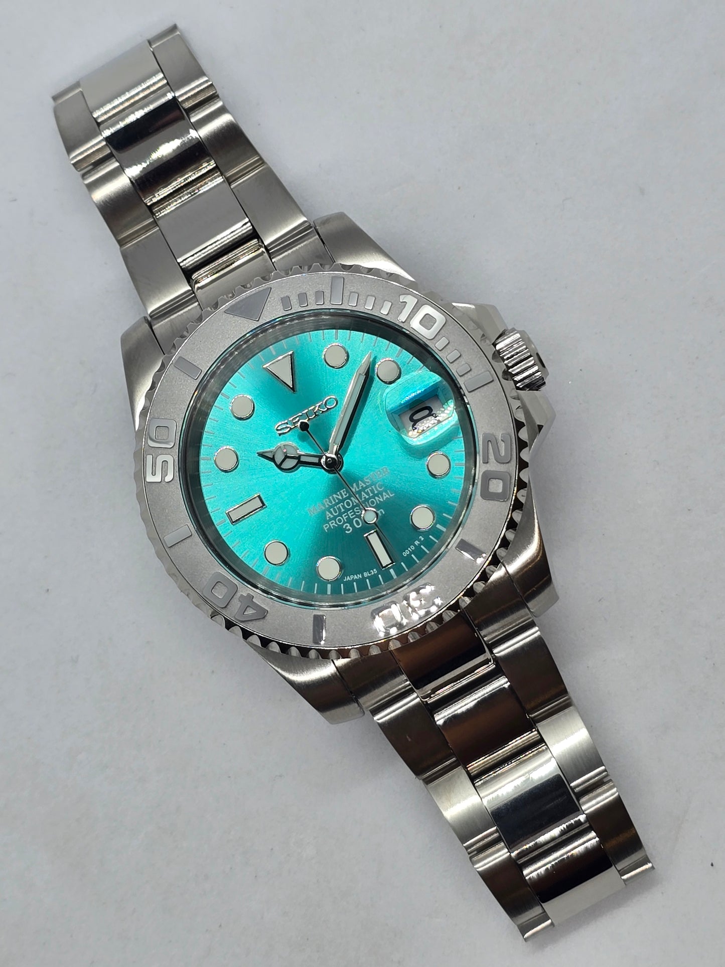 Seiko Mod Submariner Tiffany Nh35 automatico 40 mm lunetta ceramica