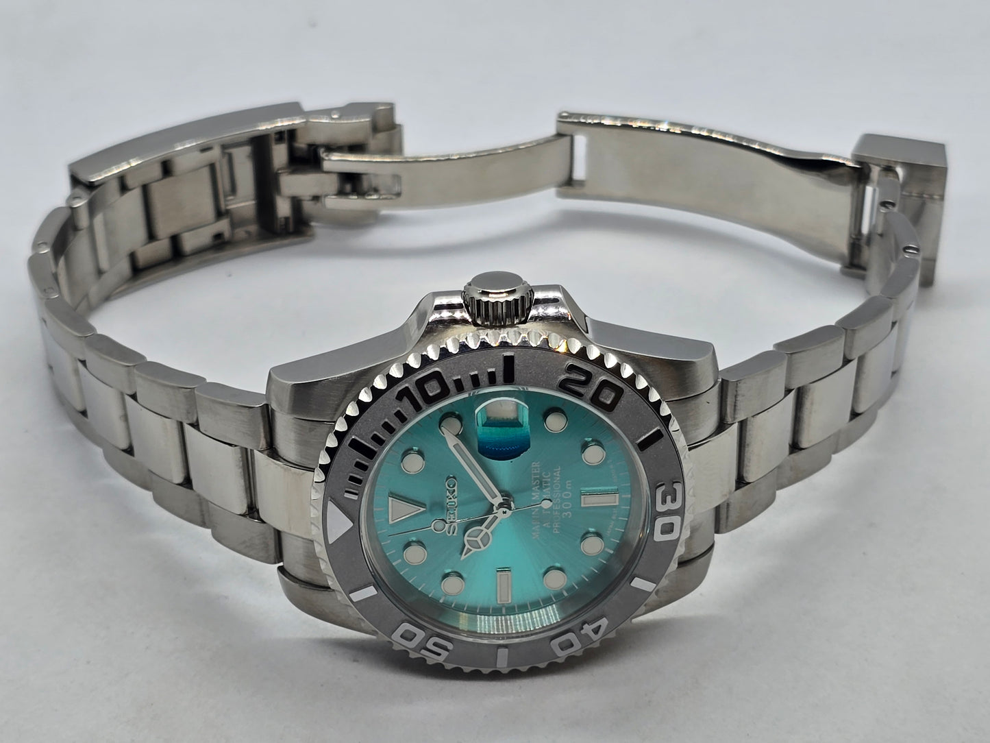 Seiko Mod Submariner Tiffany Nh35 automatico 40 mm lunetta ceramica